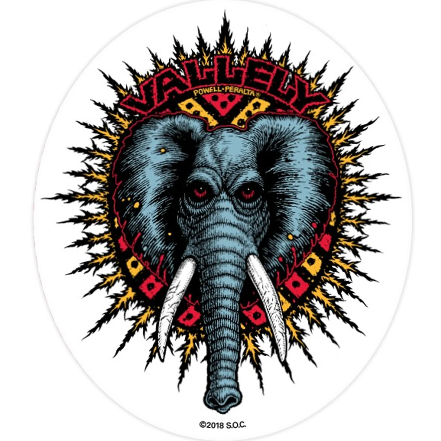 Powell Peralta Old School Sticker 5-Pack Winged Ripper Vallely Ripper - Image 5