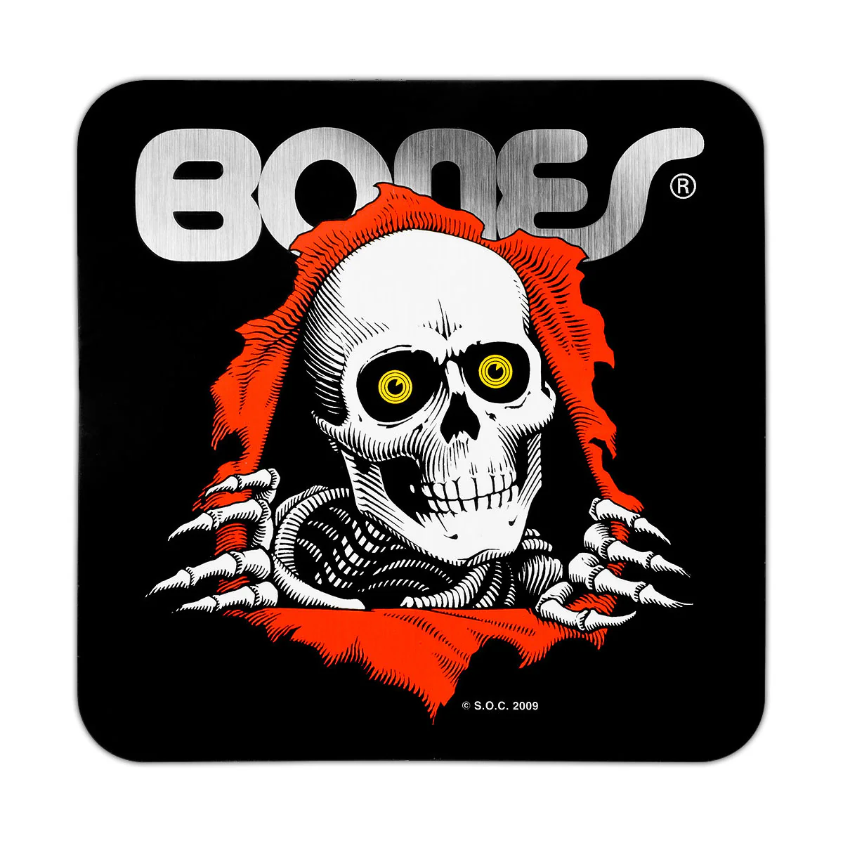 Powell Peralta Ripper Skateboard Sticker 2 Pack - Includes Black and Clear Stickers - Image 2