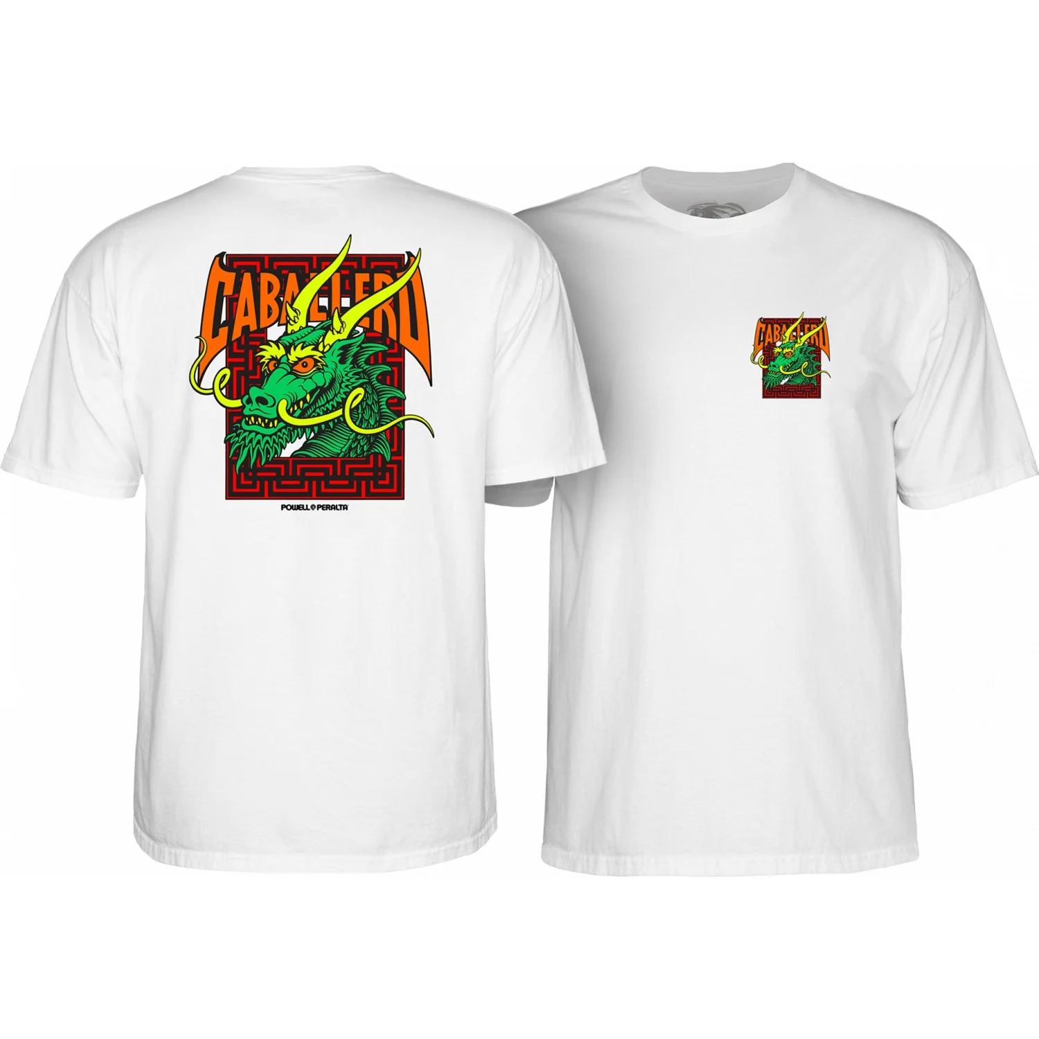 Powell Peralta Shirt Caballero Street Dragon White