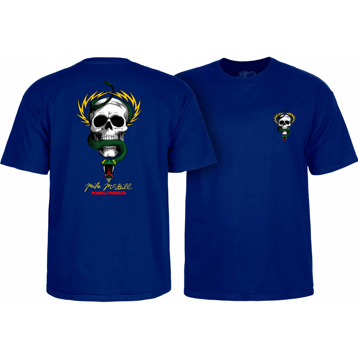 Powell Peralta Shirt McGill Skull & Snake Royal Blue