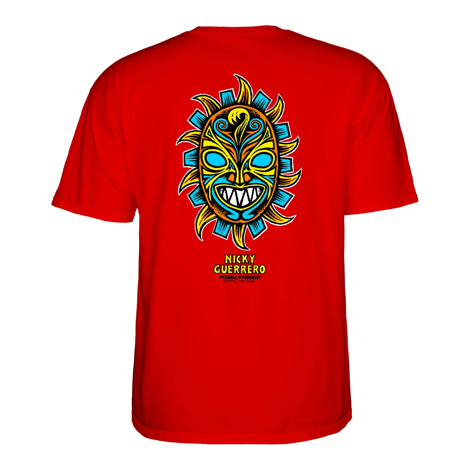 Powell Peralta Shirt Nicky Guerrero Mask Red - Image 2
