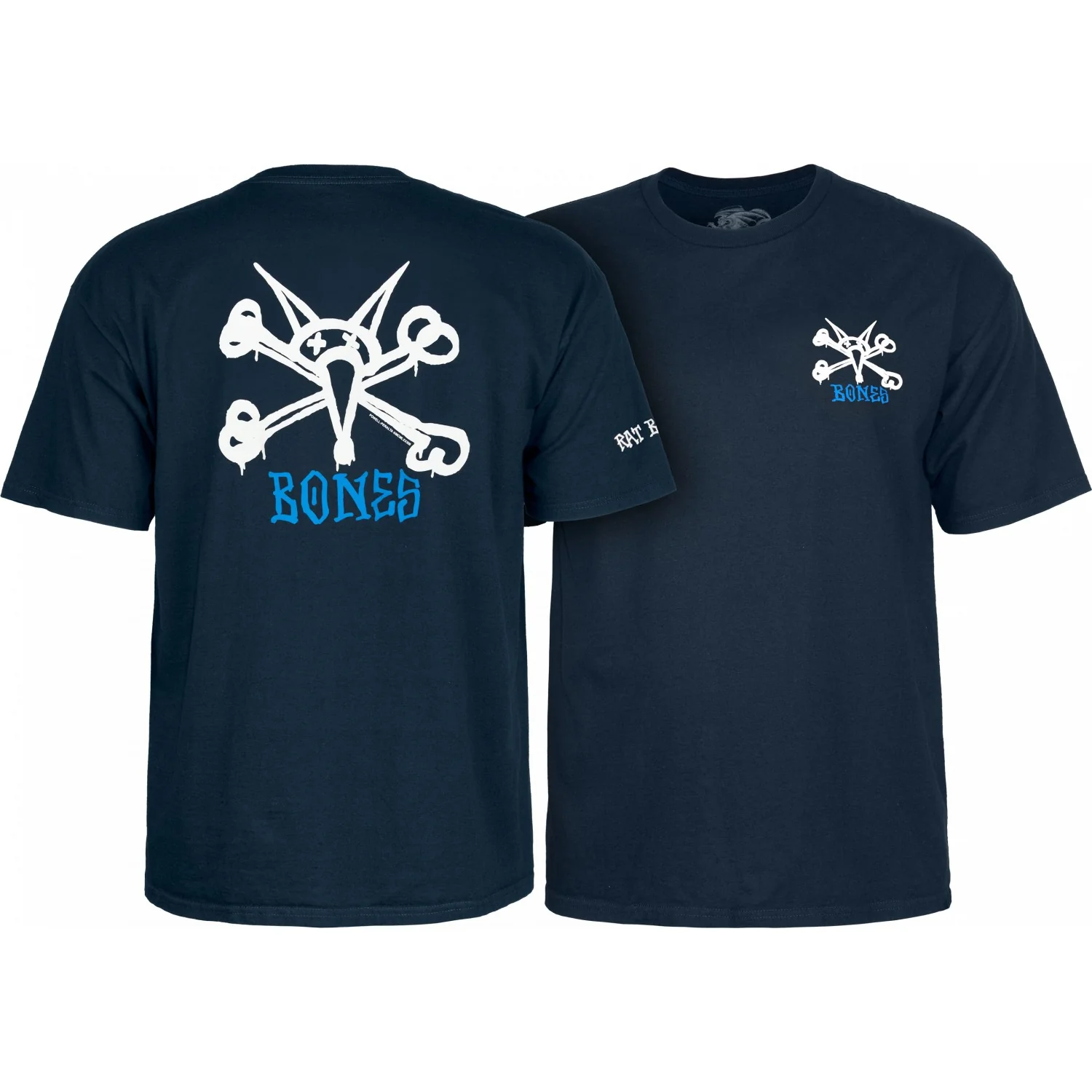 Powell Peralta Shirt Rat Bones Navy