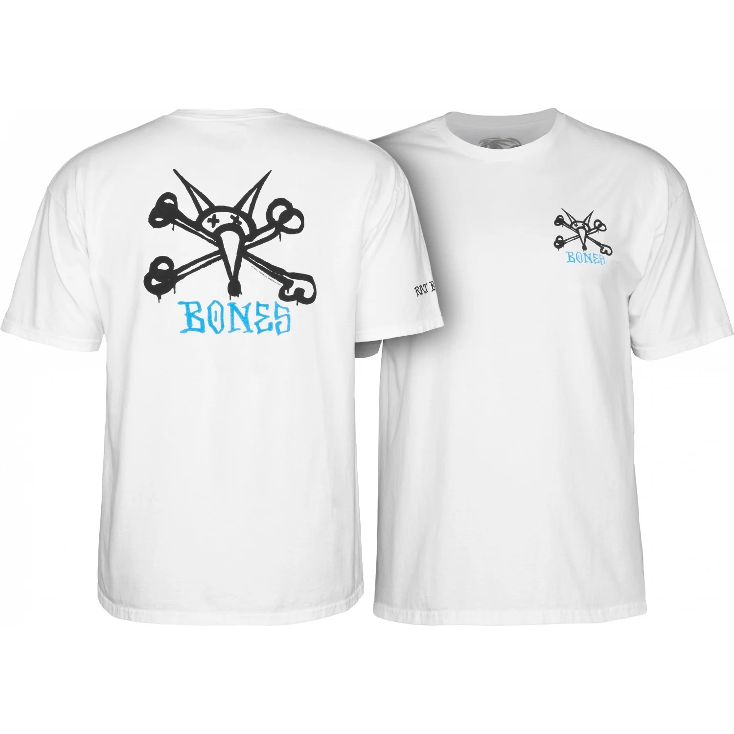 Powell Peralta Shirt Rat Bones White