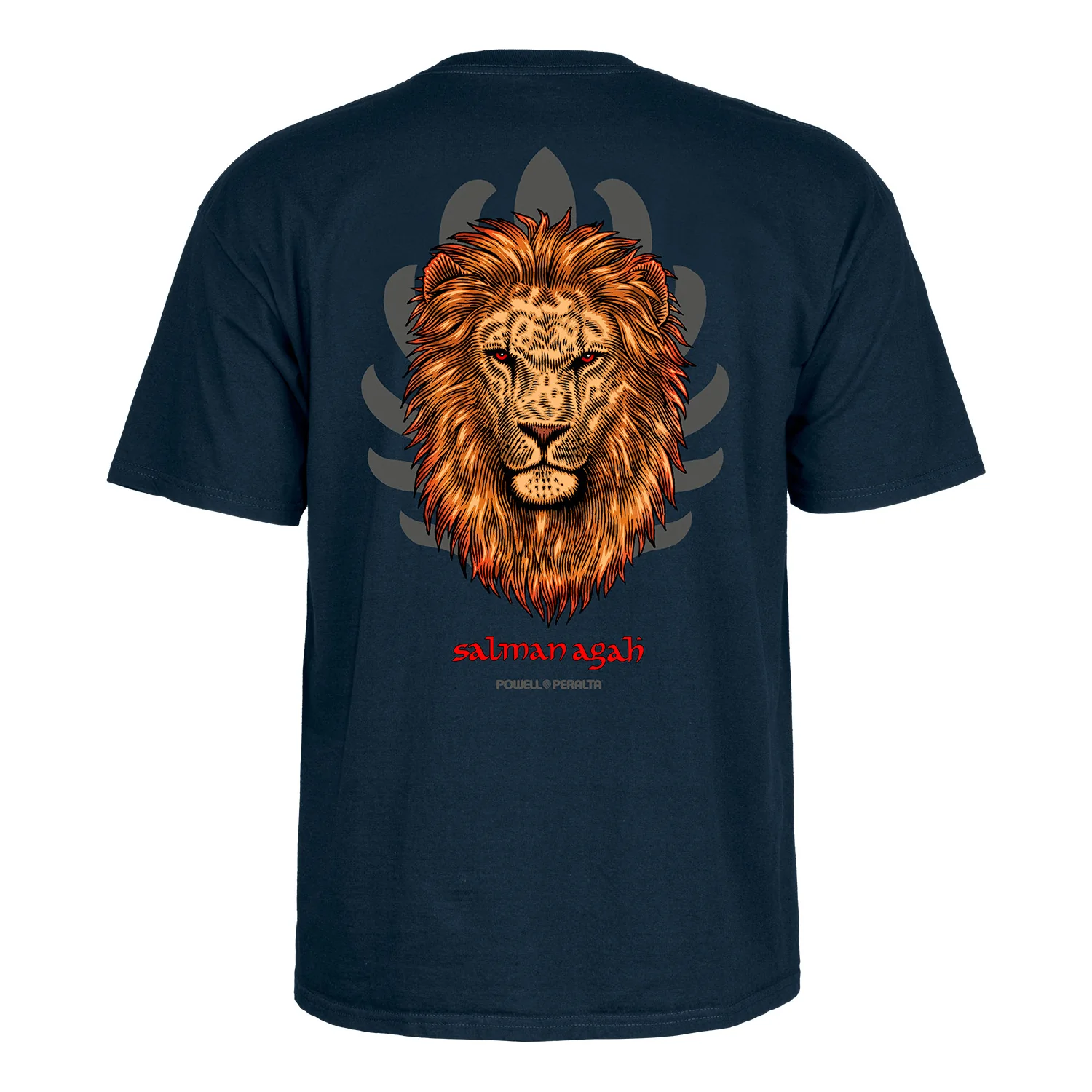 Powell Peralta Shirt Salman Agah Lion Navy - Image 2