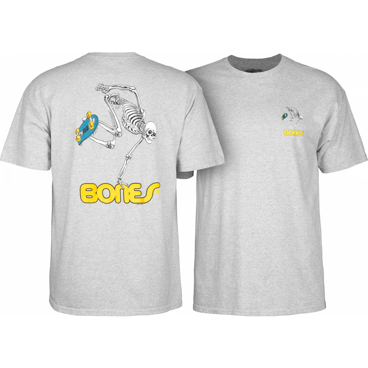 Powell Peralta Shirt Skate Skeleton Gray