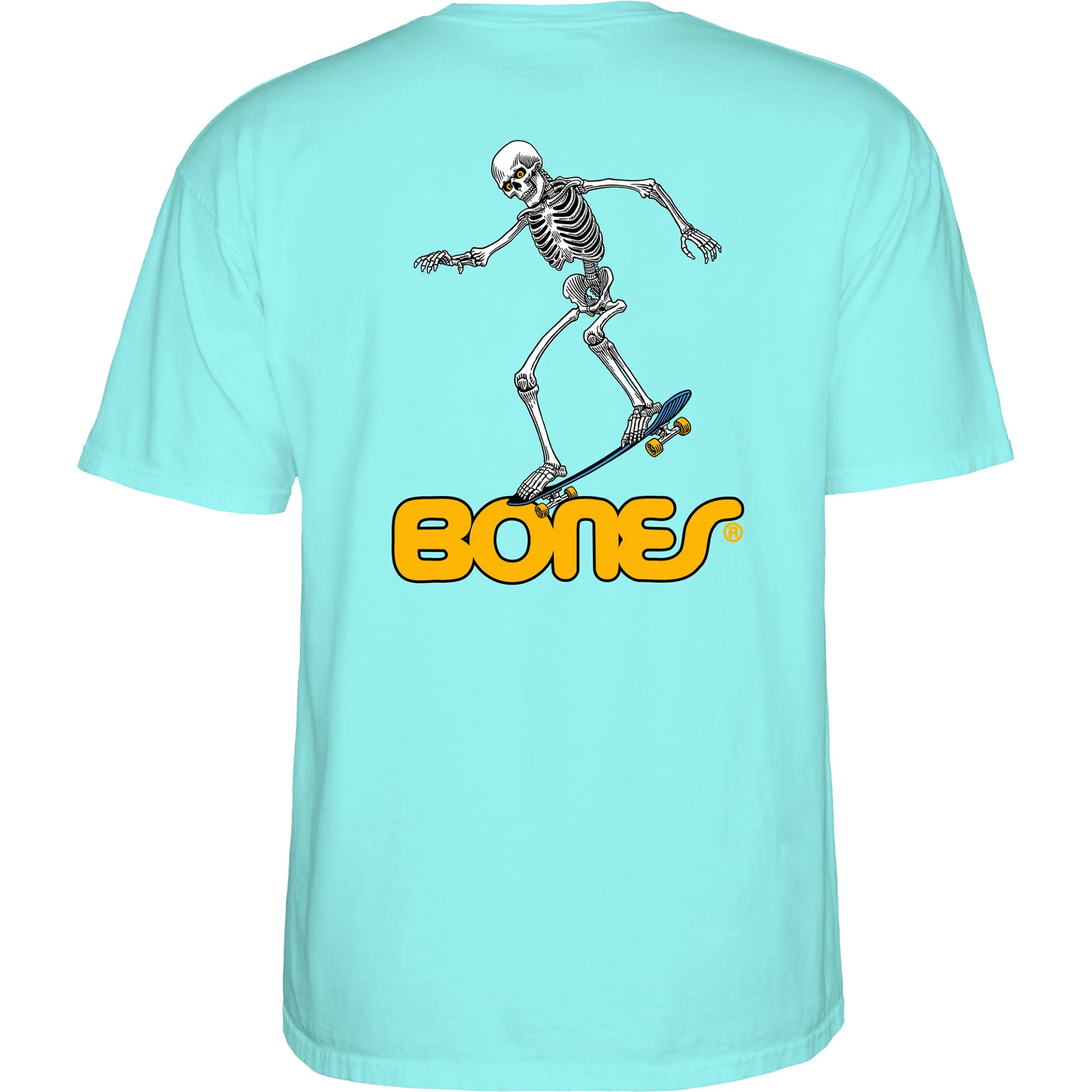 Powell Peralta Shirt Skateboard Skeleton 3 Celadon - Image 2