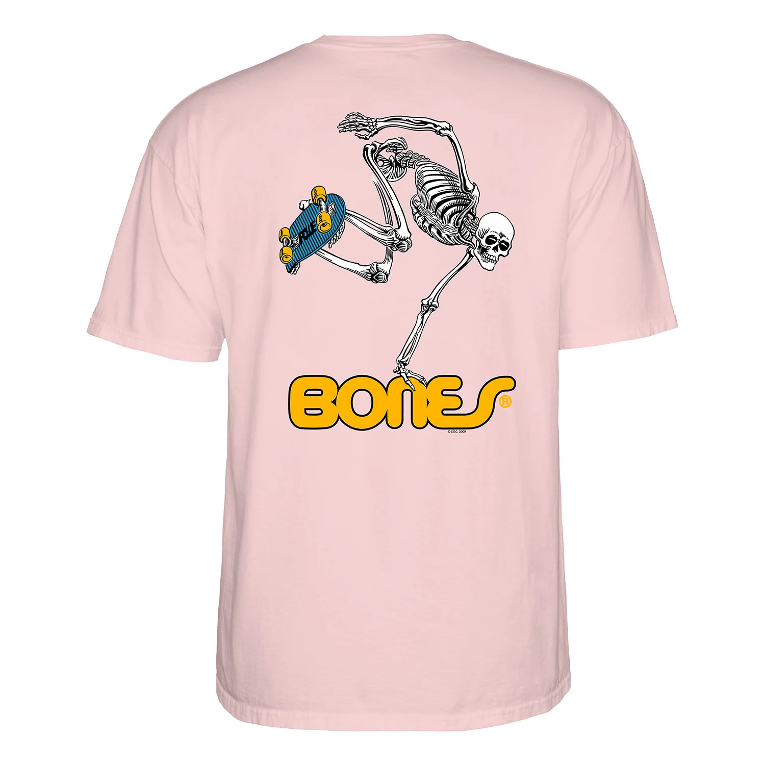 Powell Peralta Shirt Skeleton Light Pink - Image 2
