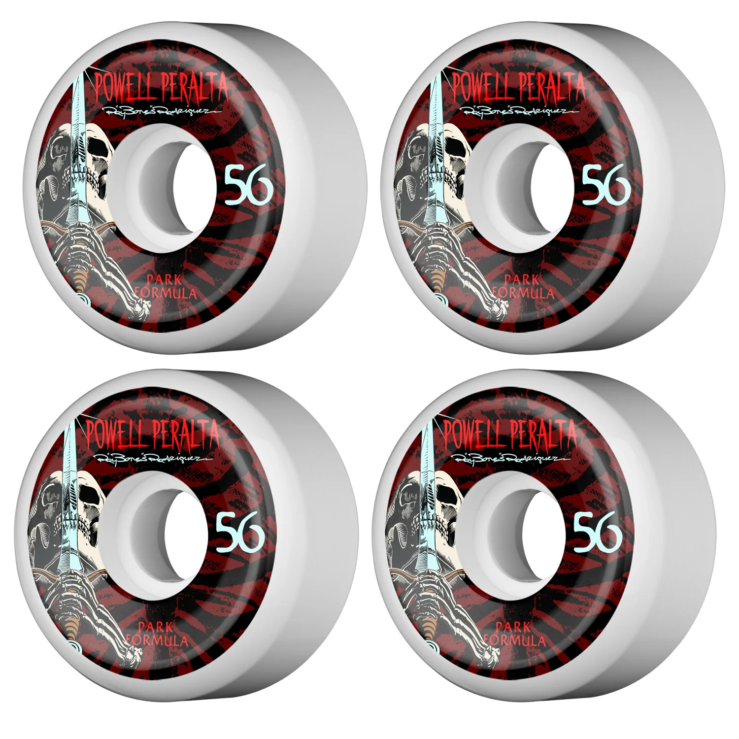 Powell Peralta Skateboard Chris Senn Cop Red / Independent / 56mm Skull Sword Wheels - Image 3