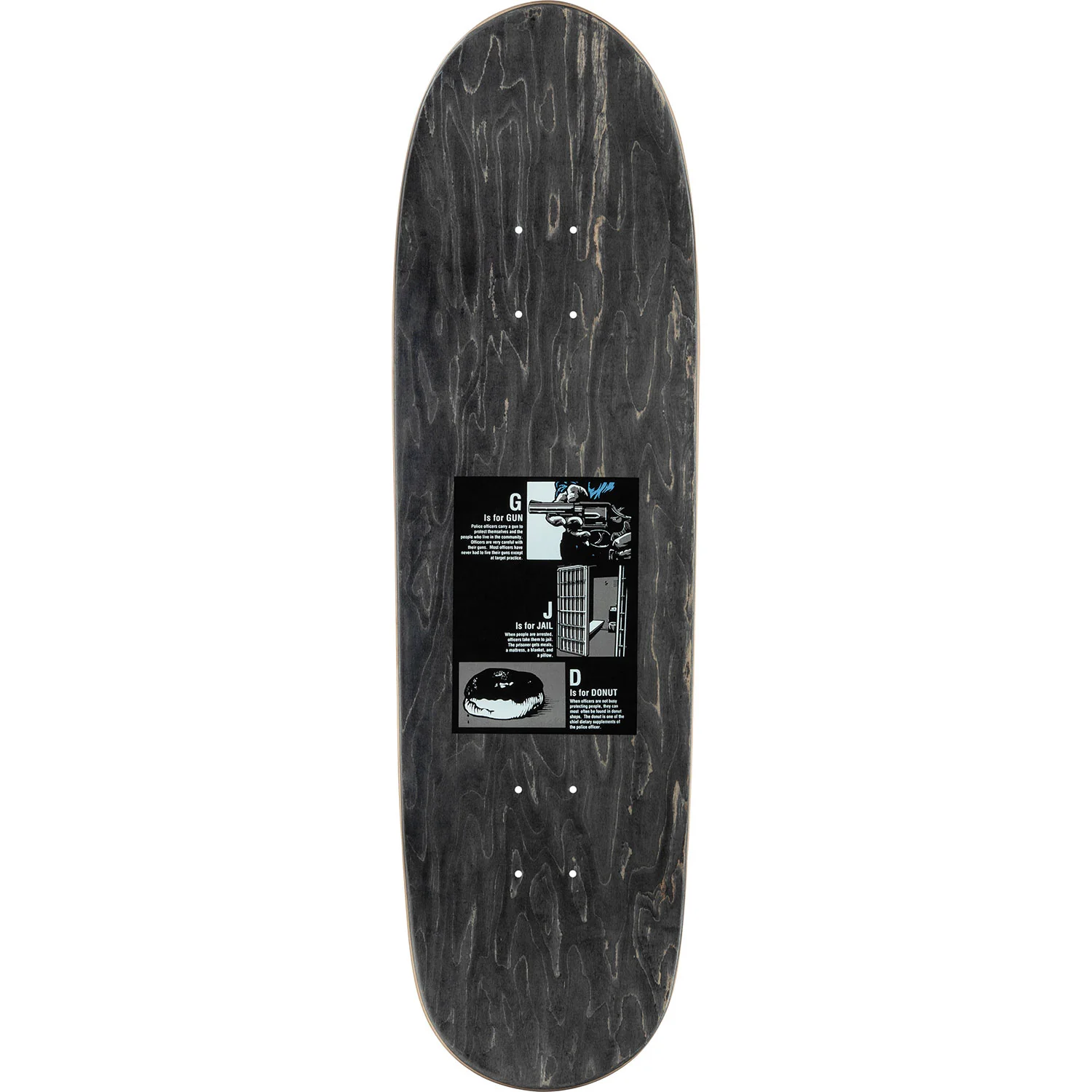 Powell Peralta Skateboard Complete Chris Senn Cop Red Old School Reissue - Image 5