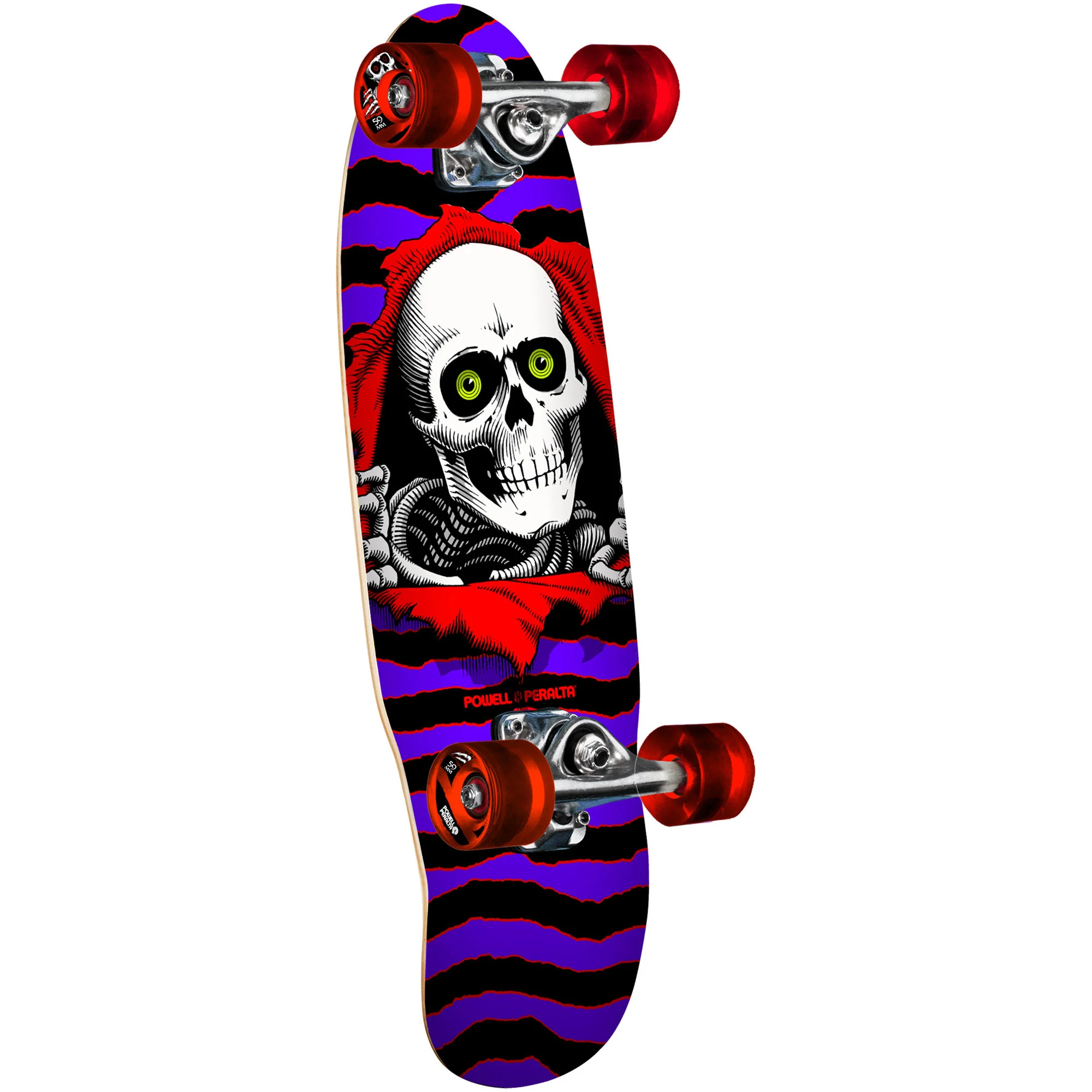 Powell Peralta Skateboard Complete Micro Mini Ripper Purple/Red 7.5" x 24" Cruiser