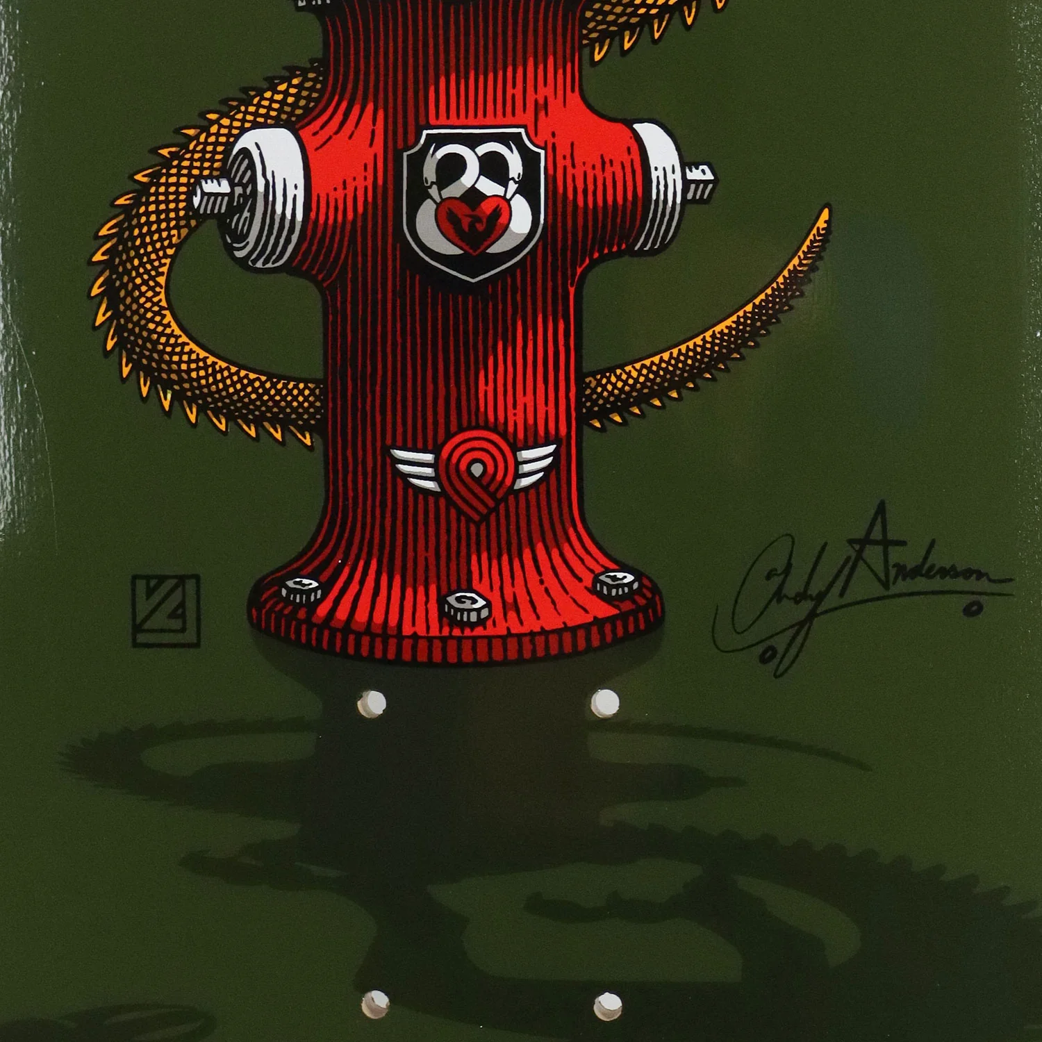 Powell Peralta Skateboard Deck Andy Anderson Hydrant Maple 8.4" x 32.03" - Image 6