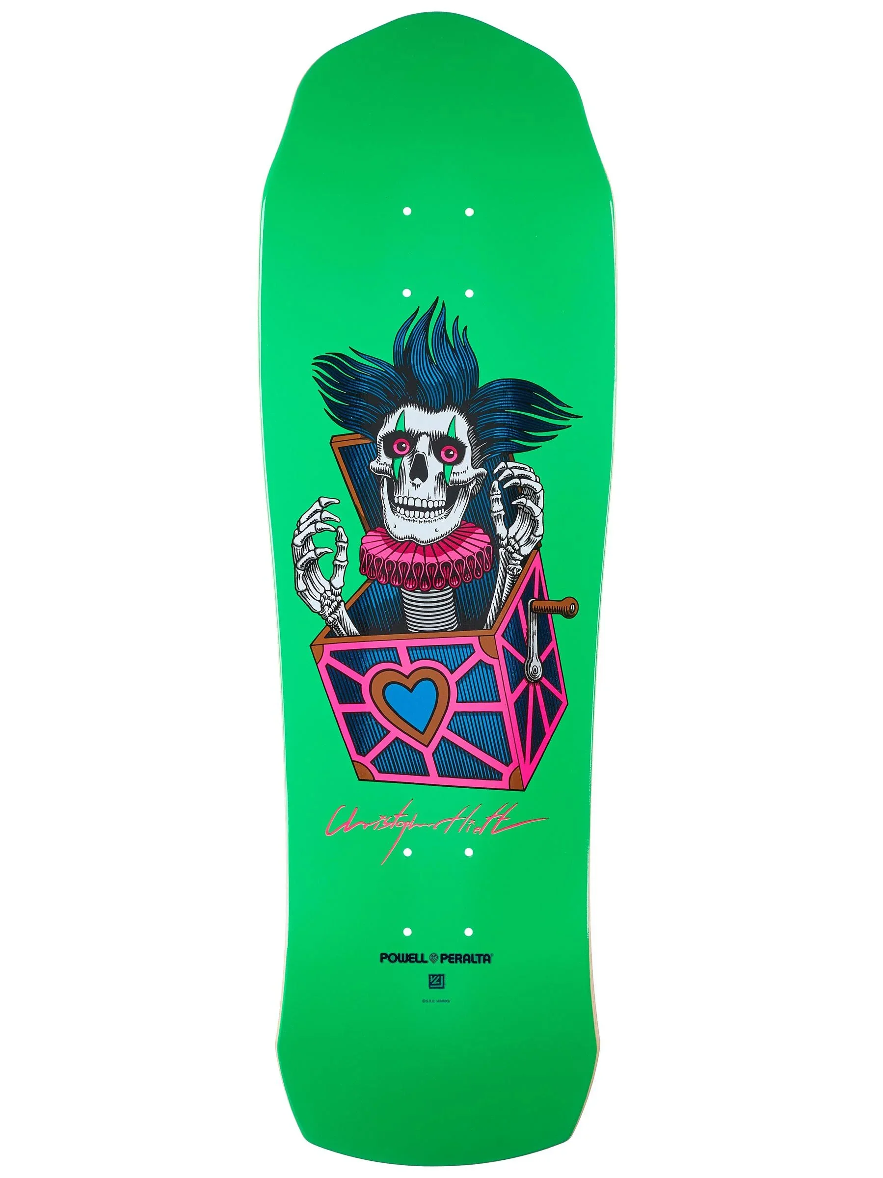 Powell Peralta Skateboard Deck Chris Hiett Skull Maple 9.5" x 31.3" - Image 4