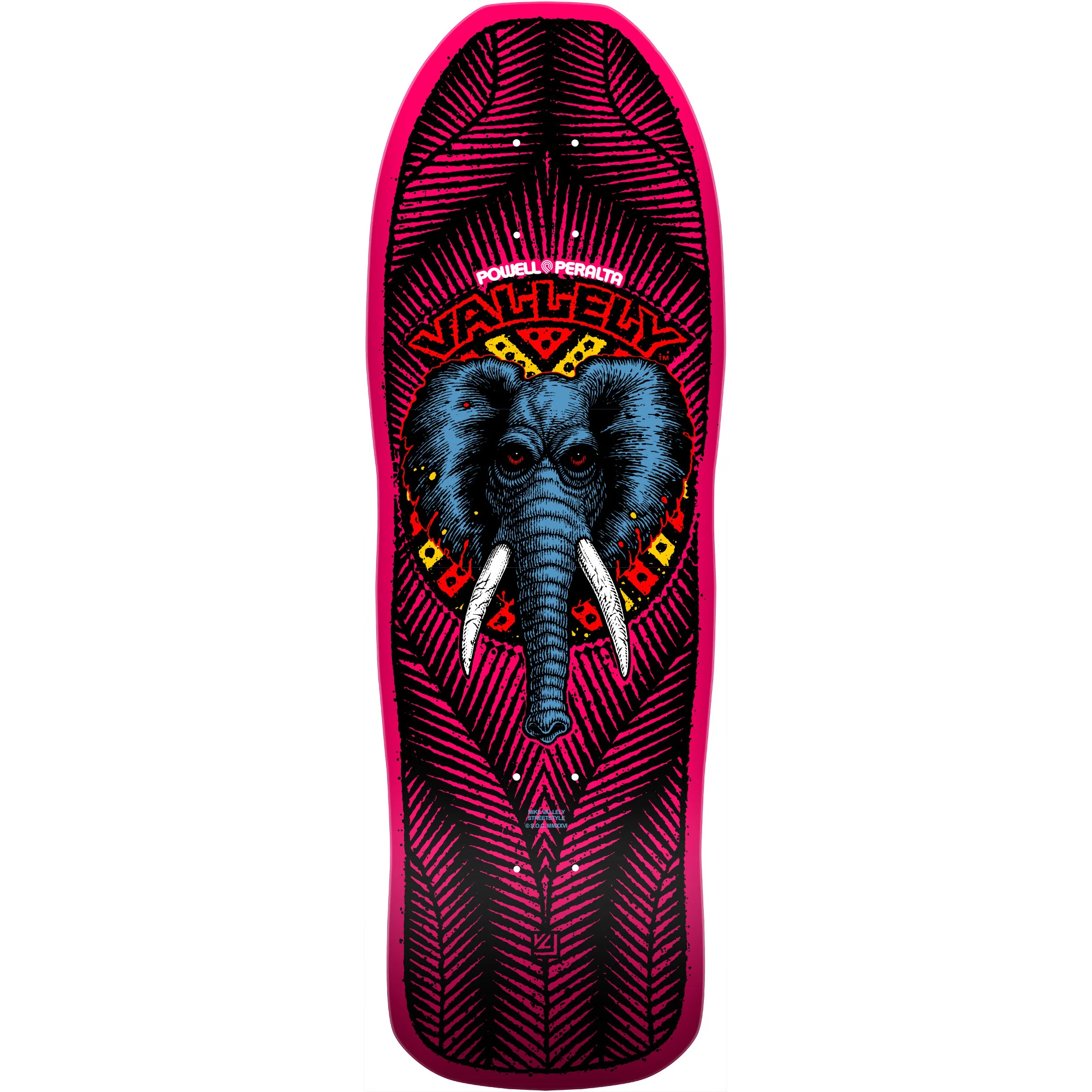 Powell Peralta Skateboard Deck Mike Vallely Elephant Pink Old School Reissue