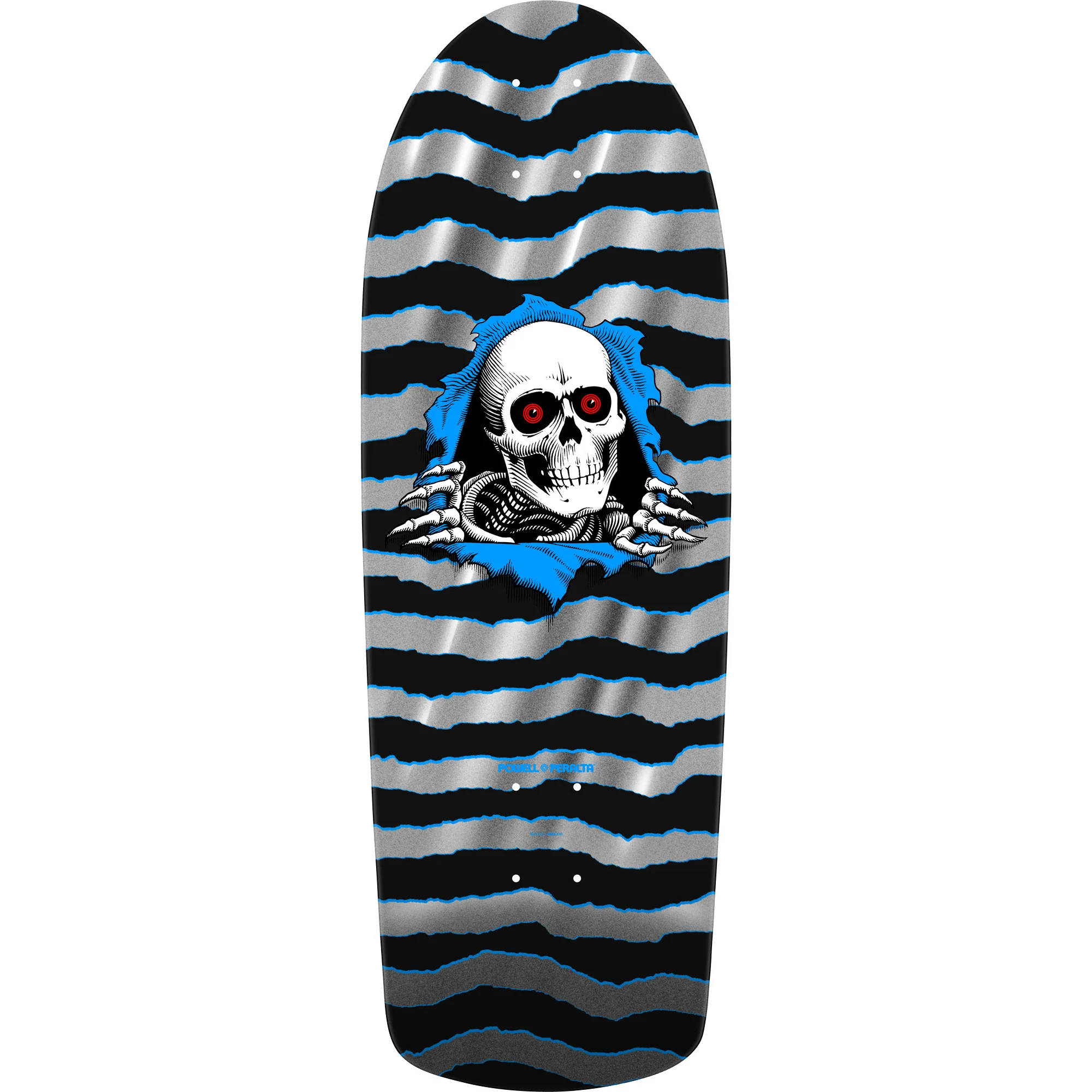 Powell Peralta Skateboard OG Ripper Silver Foil / Independent/ Rat Bones White - Image 4
