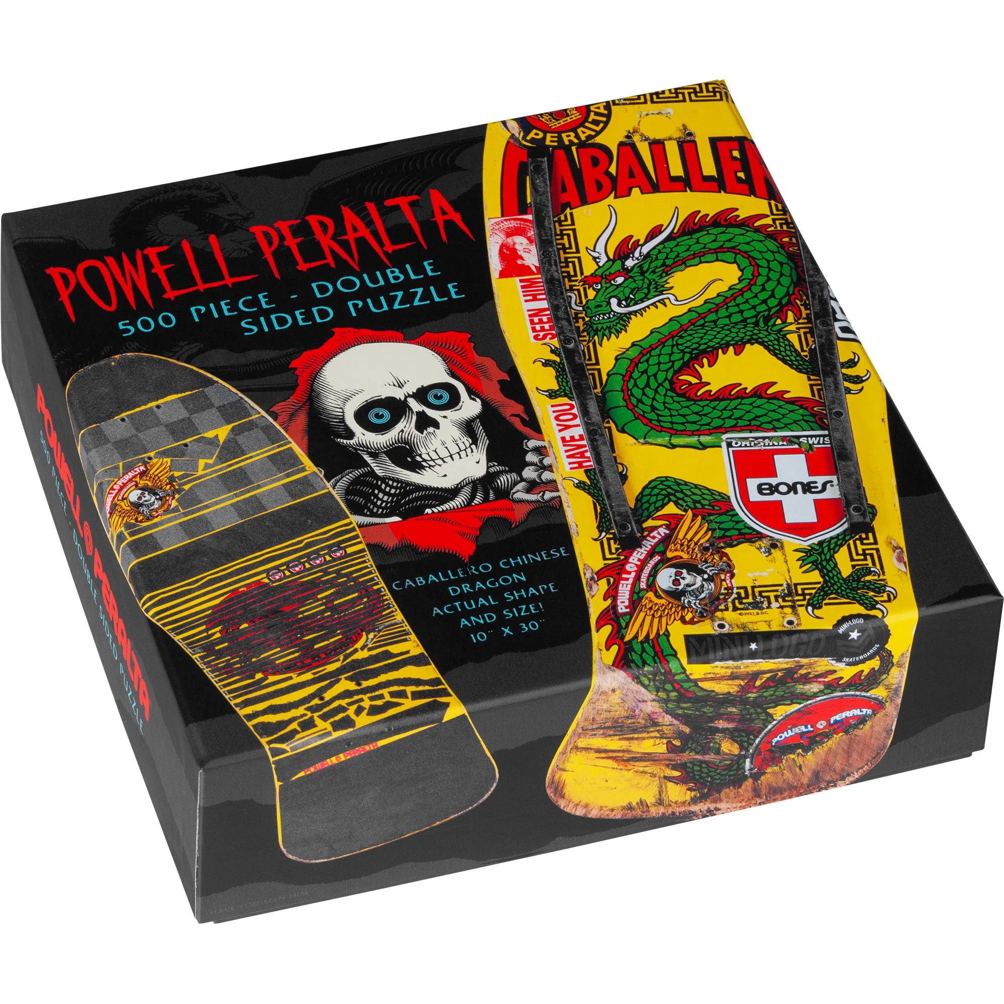 Powell Peralta Skateboard Puzzle 2-Pack 500pcs 2 Puzzles Caballero and Sword - Image 2