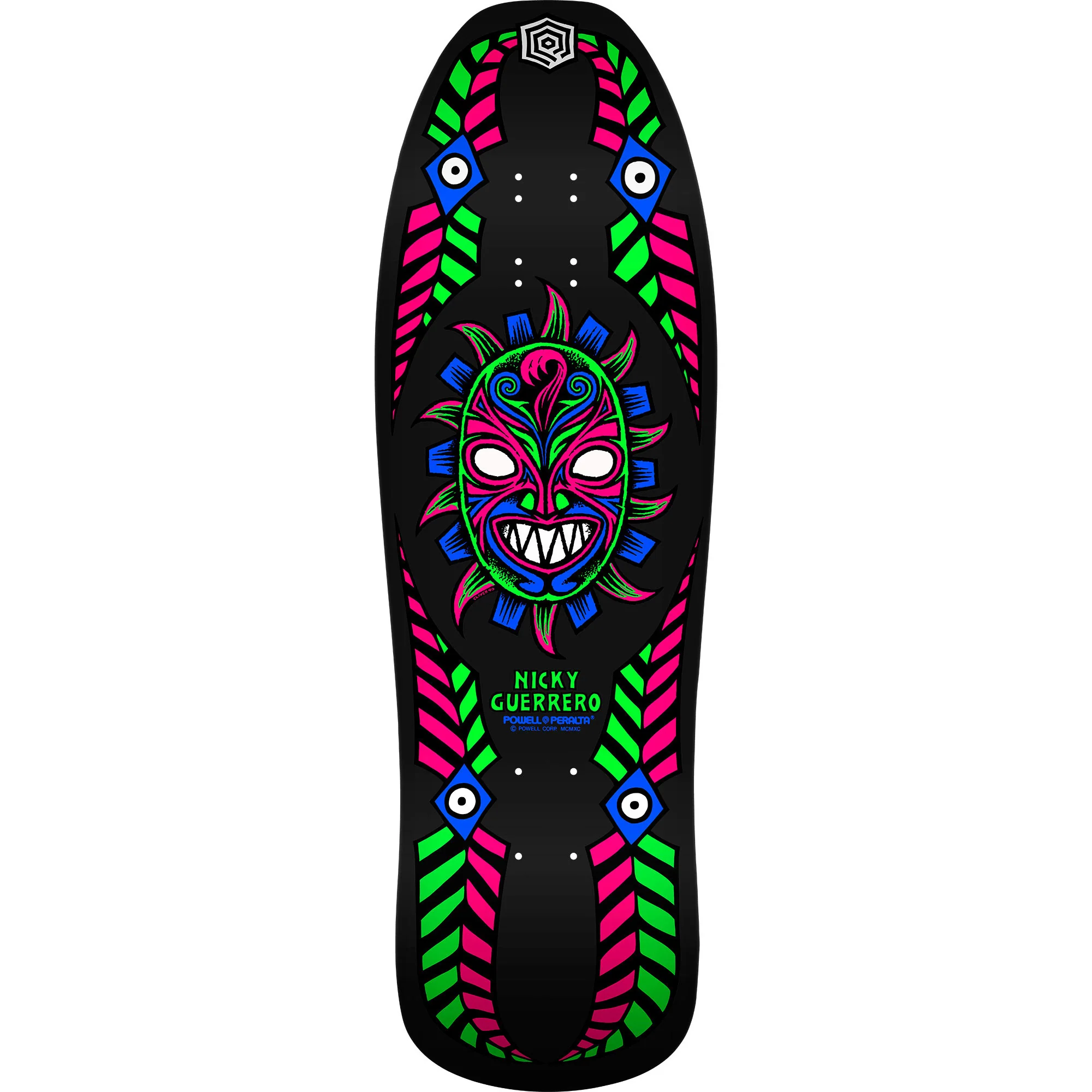 Powell Peralta Skateboard Nicky Guerrero Mask Blacklight / Independent / Rat Bones Green - Image 4