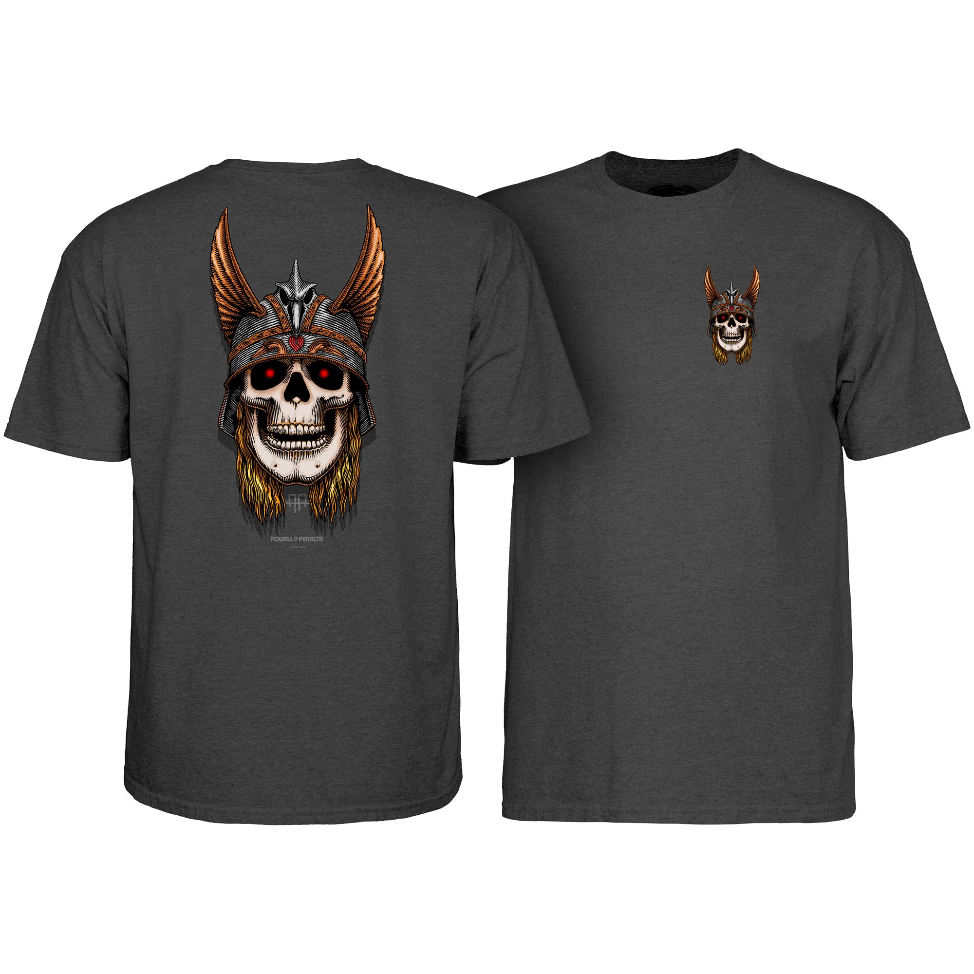 Powell Peralta Skateboard Shirt Andy Anderson Skull Tweed
