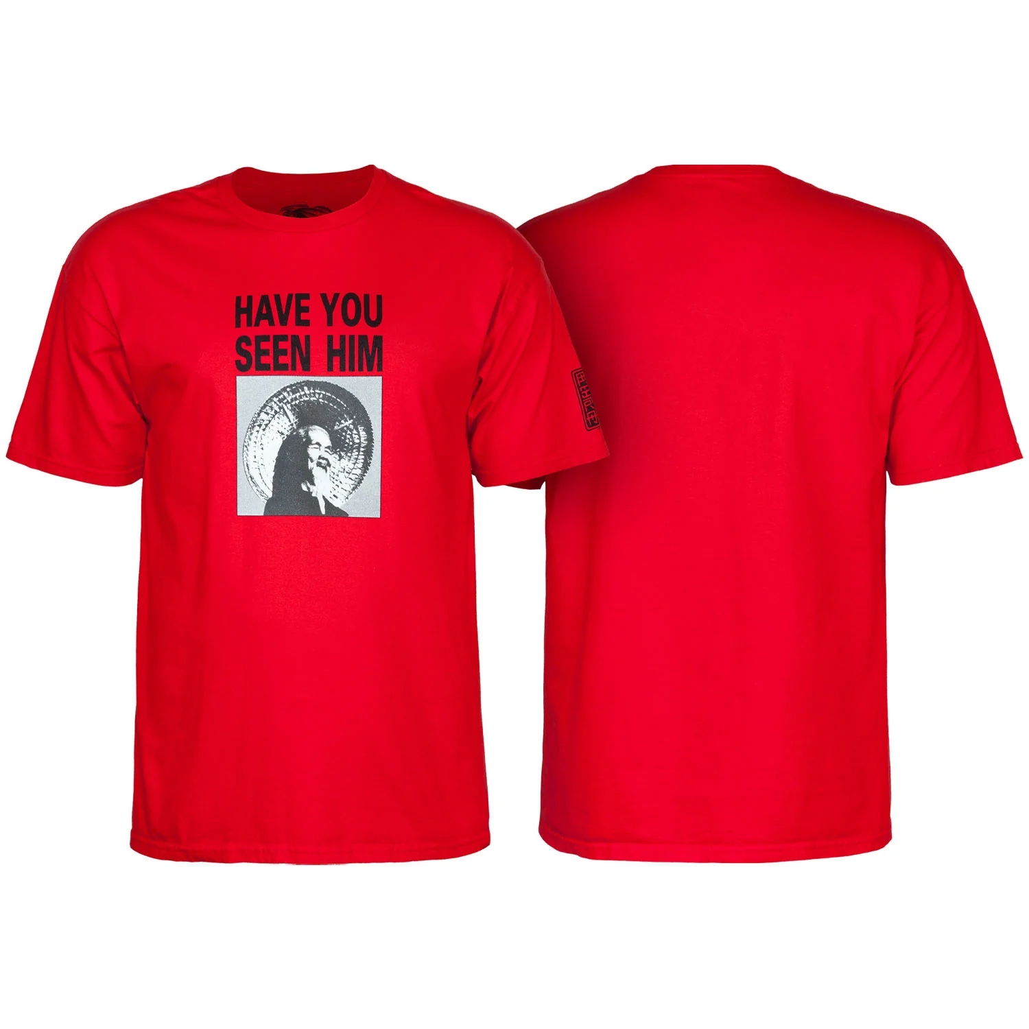 Powell Peralta Skateboard Shirt Animal Chin Red
