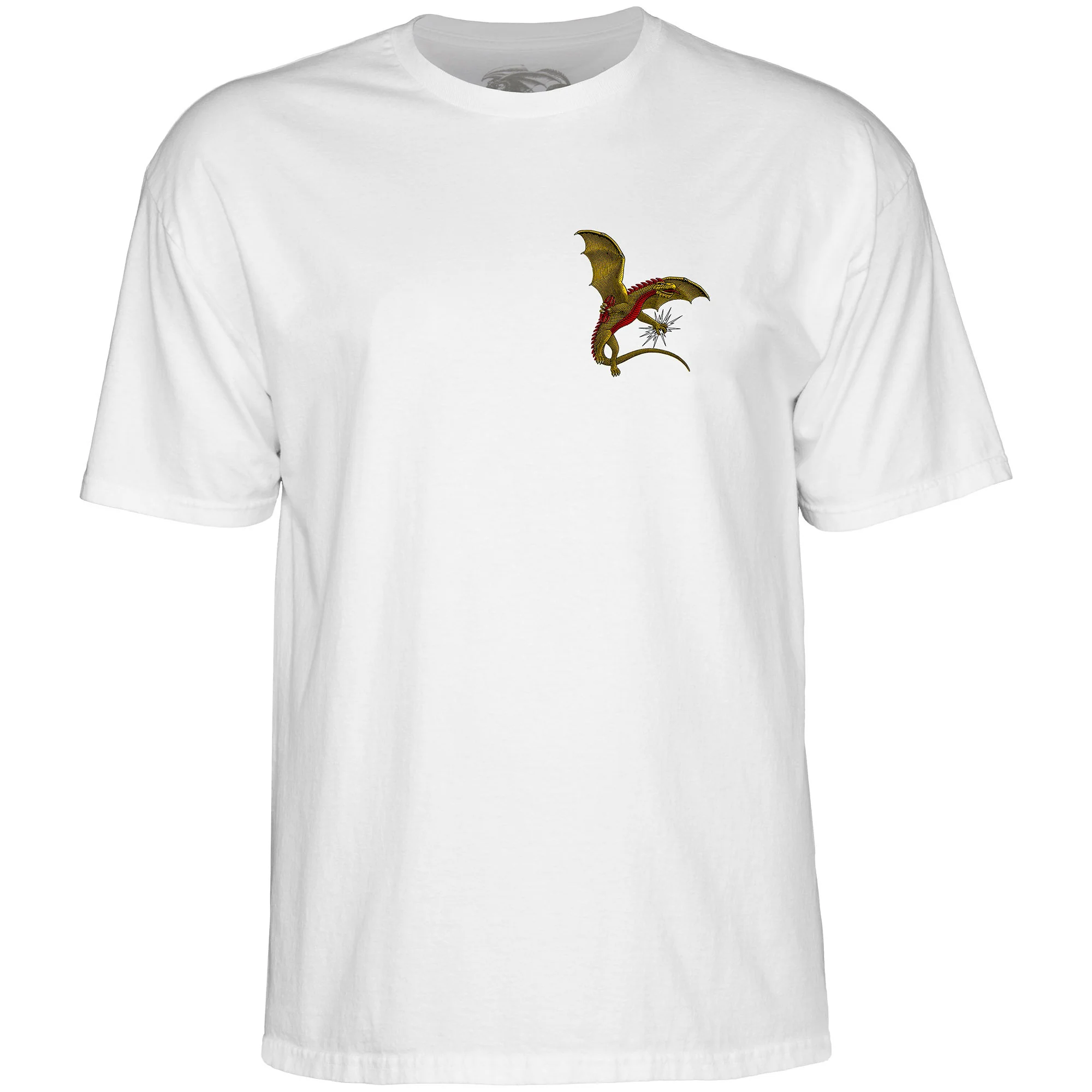 Powell Peralta Skateboard Shirt Dragons Logo White - Image 3