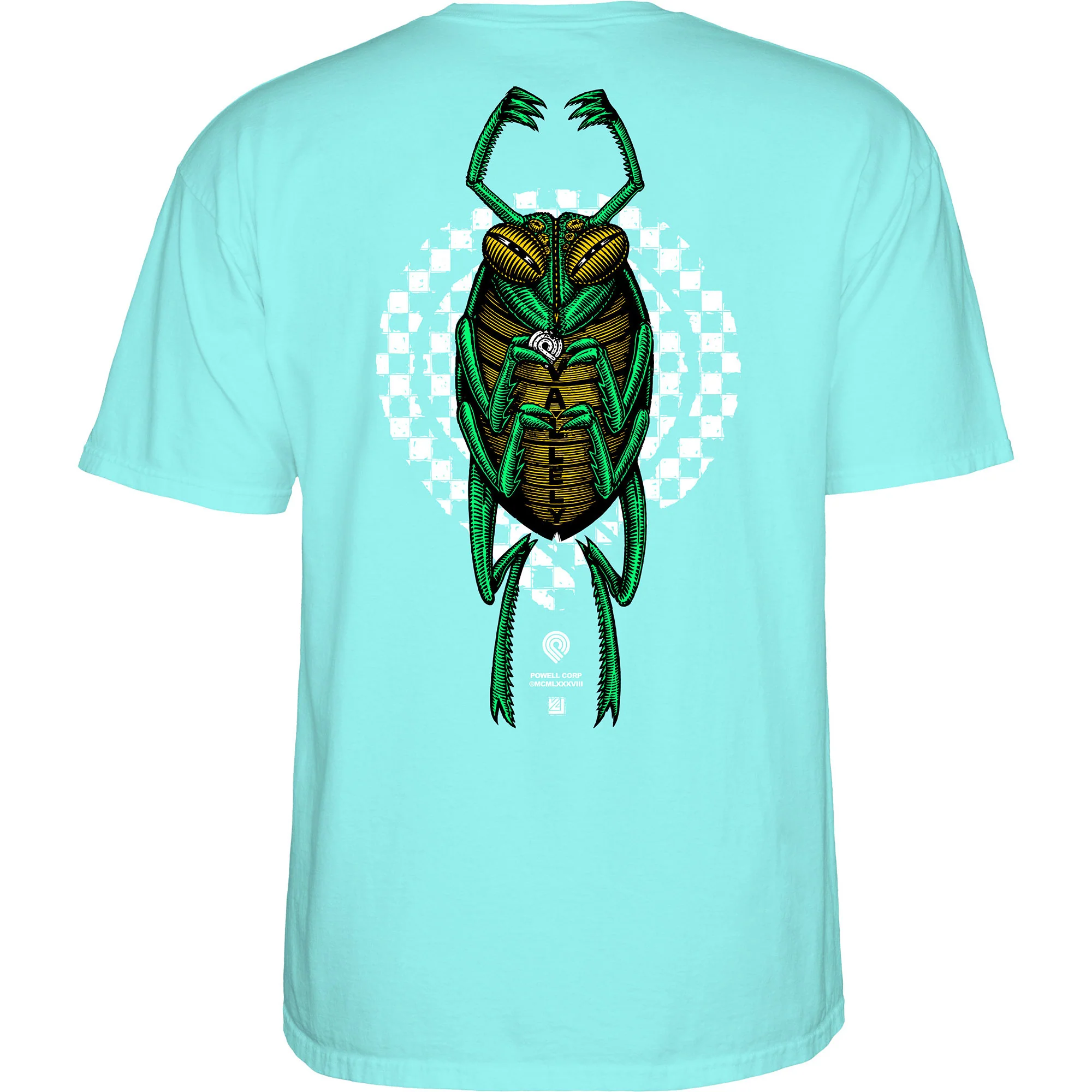 Powell Peralta Skateboard Shirt Mike Vallely Bug Celadon - Image 2