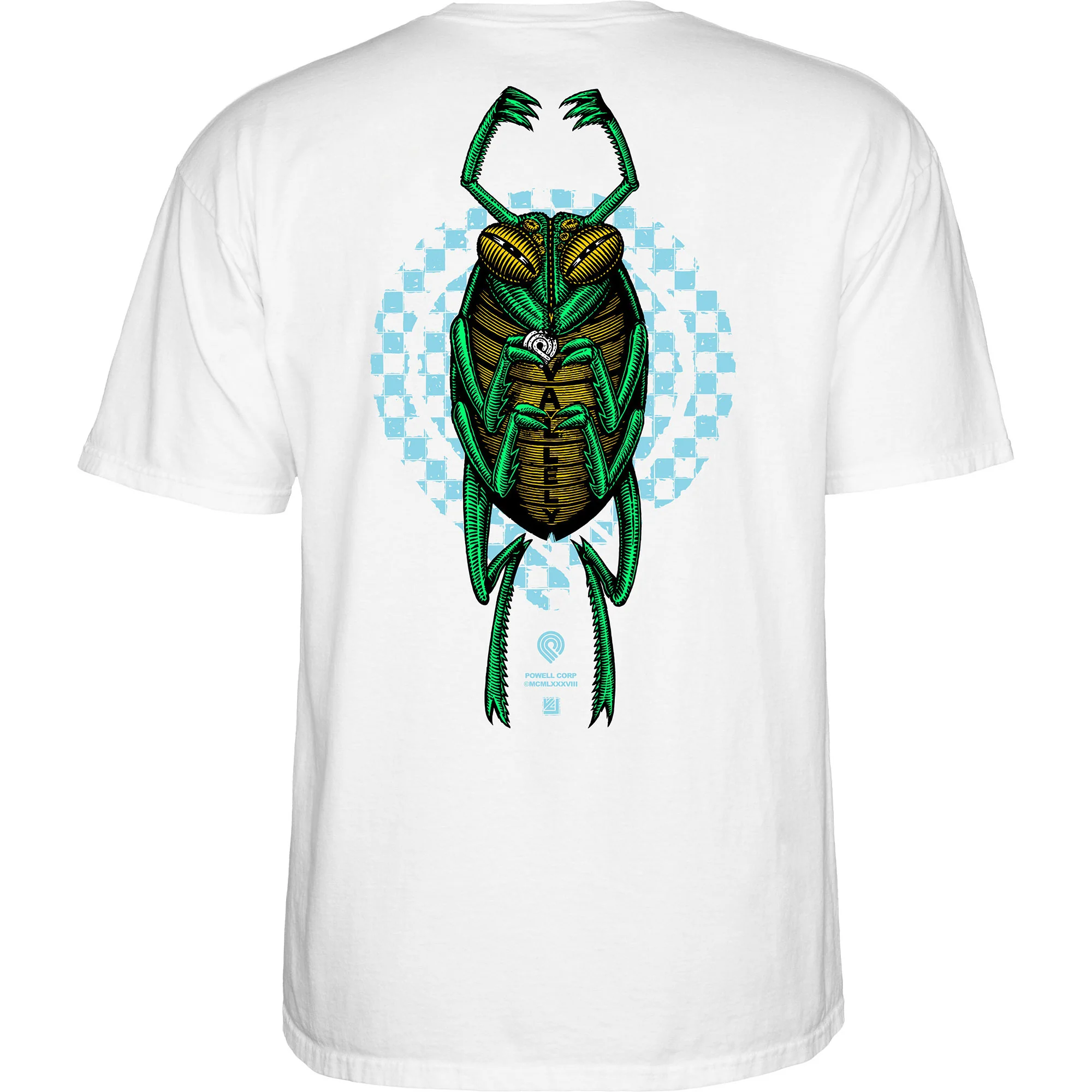 Powell Peralta Skateboard Shirt Mike Vallely Bug White - Image 2