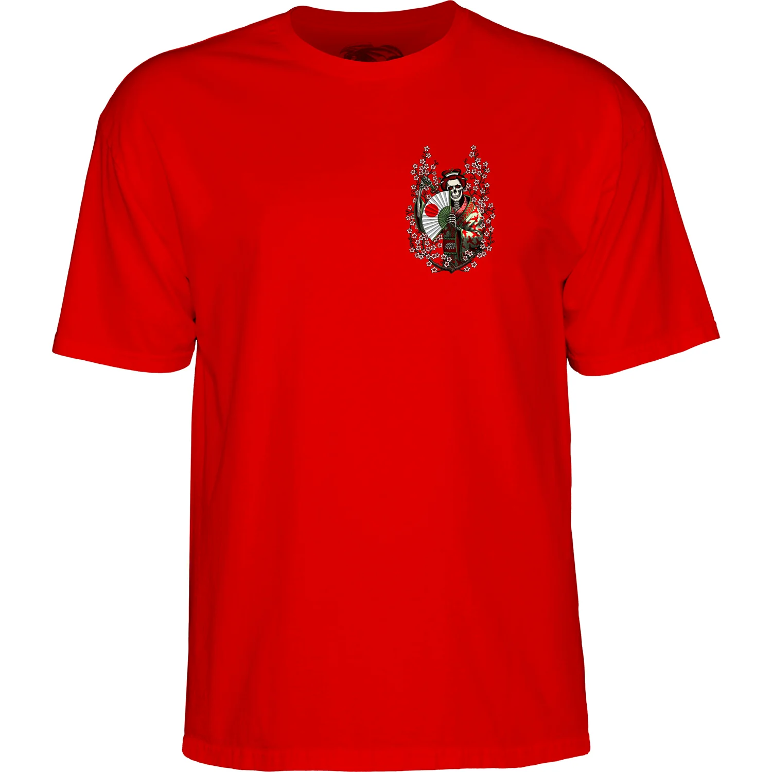 Powell Peralta Skateboard Shirt Sakura Yosozumi Red - Image 3