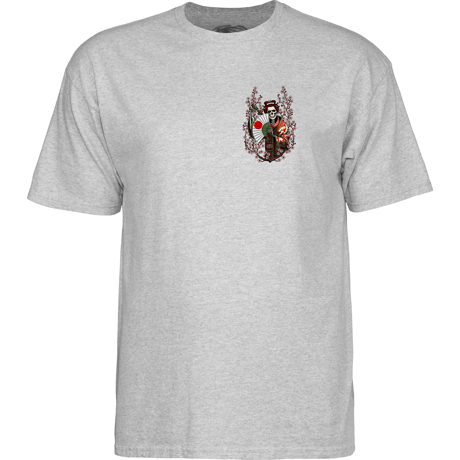 Powell Peralta Skateboard Shirt Sakura Yosozumi Sport Grey - Image 3