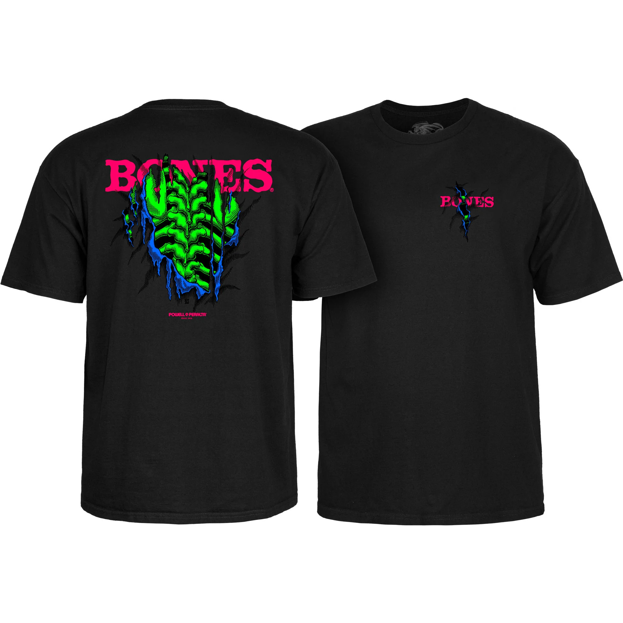 Powell Peralta Skateboard Shirt Shred Blacklight