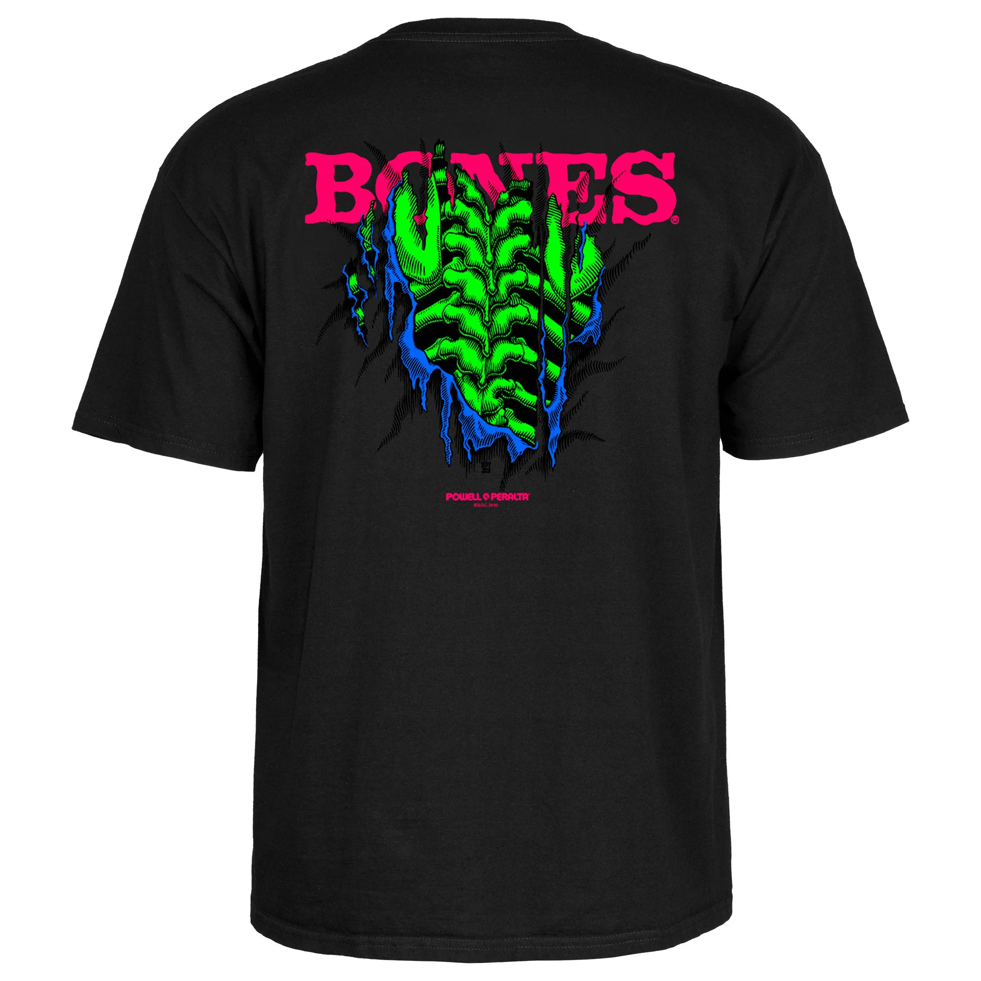 Powell Peralta Skateboard Shirt Shred Blacklight - Image 2