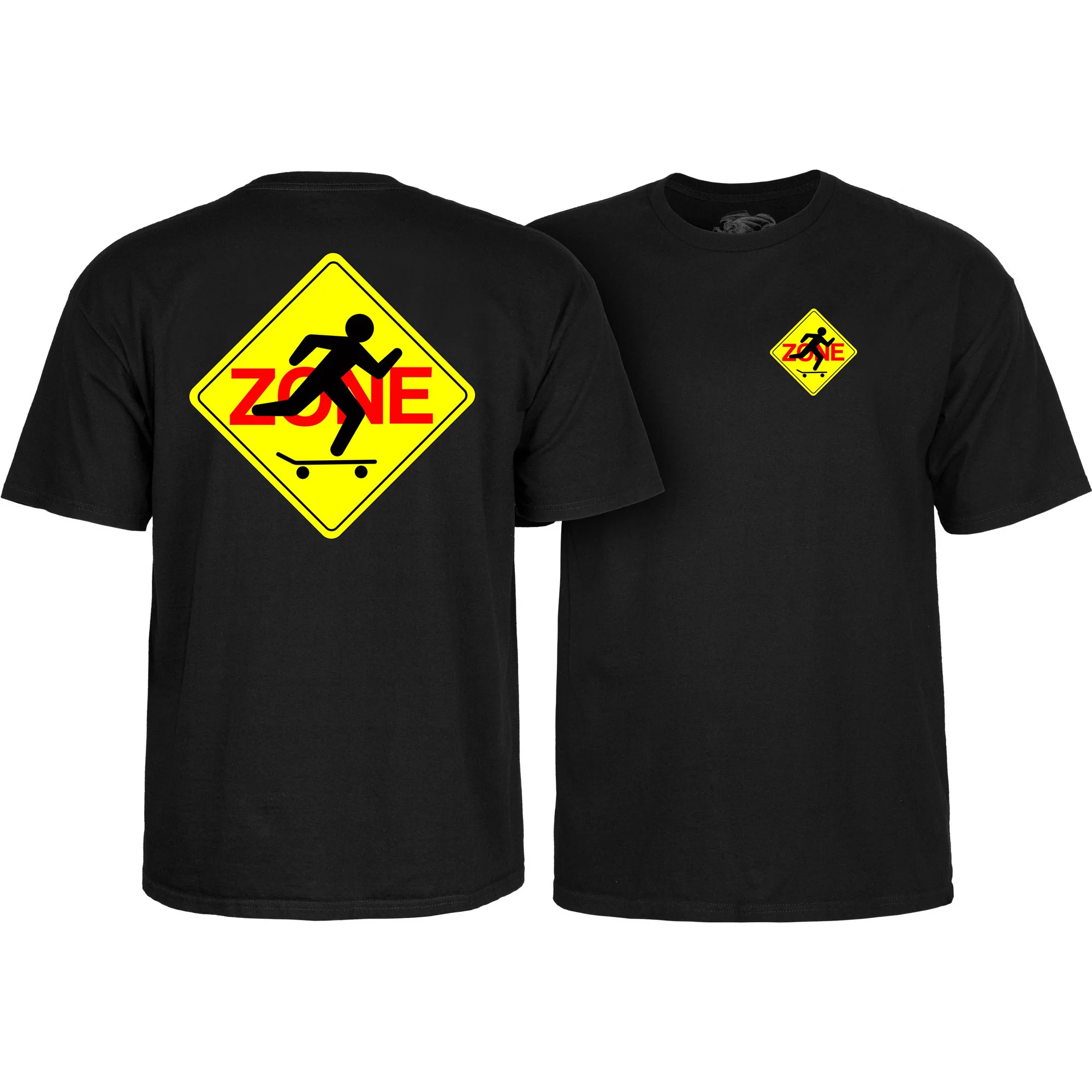 Powell Peralta Skateboard Shirt Skate Zone Blacklight