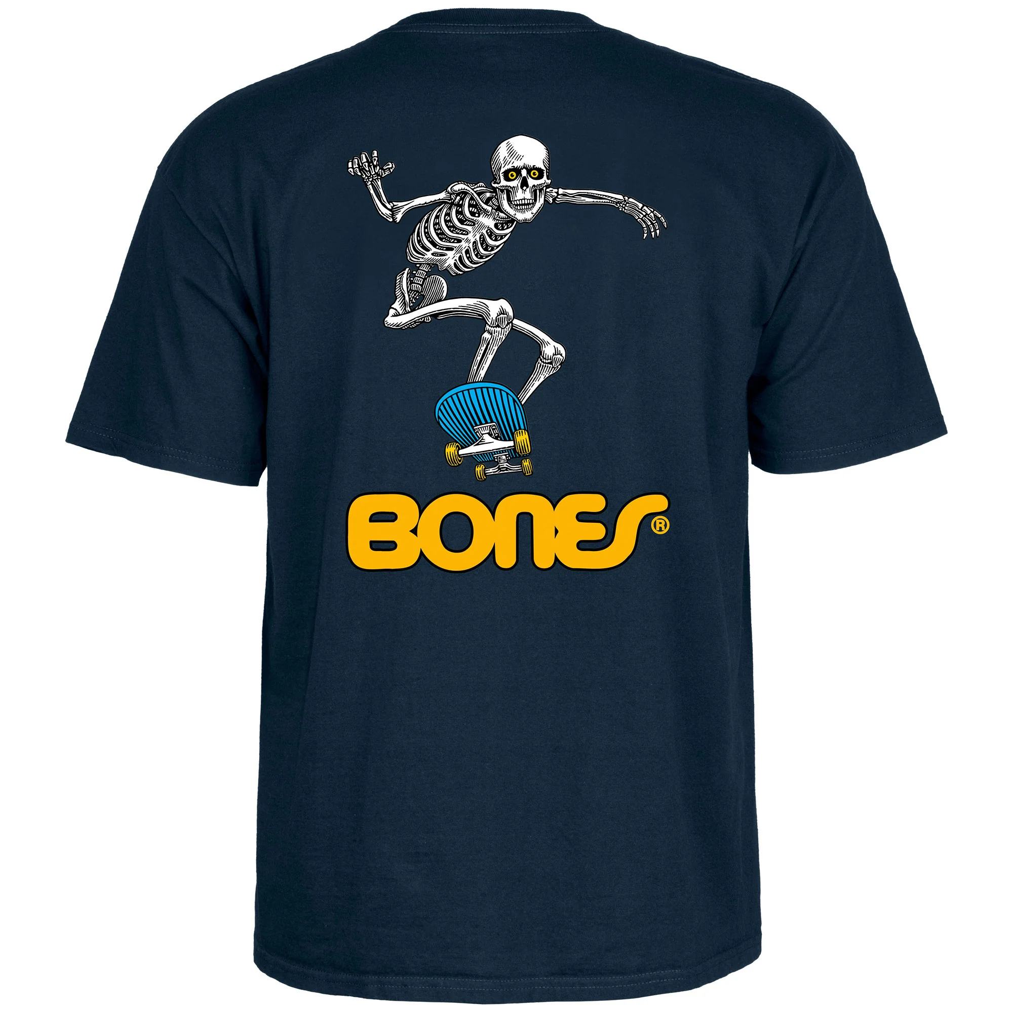 Powell Peralta Skateboard Shirt Skateboard Skeleton 2 Navy - Image 3