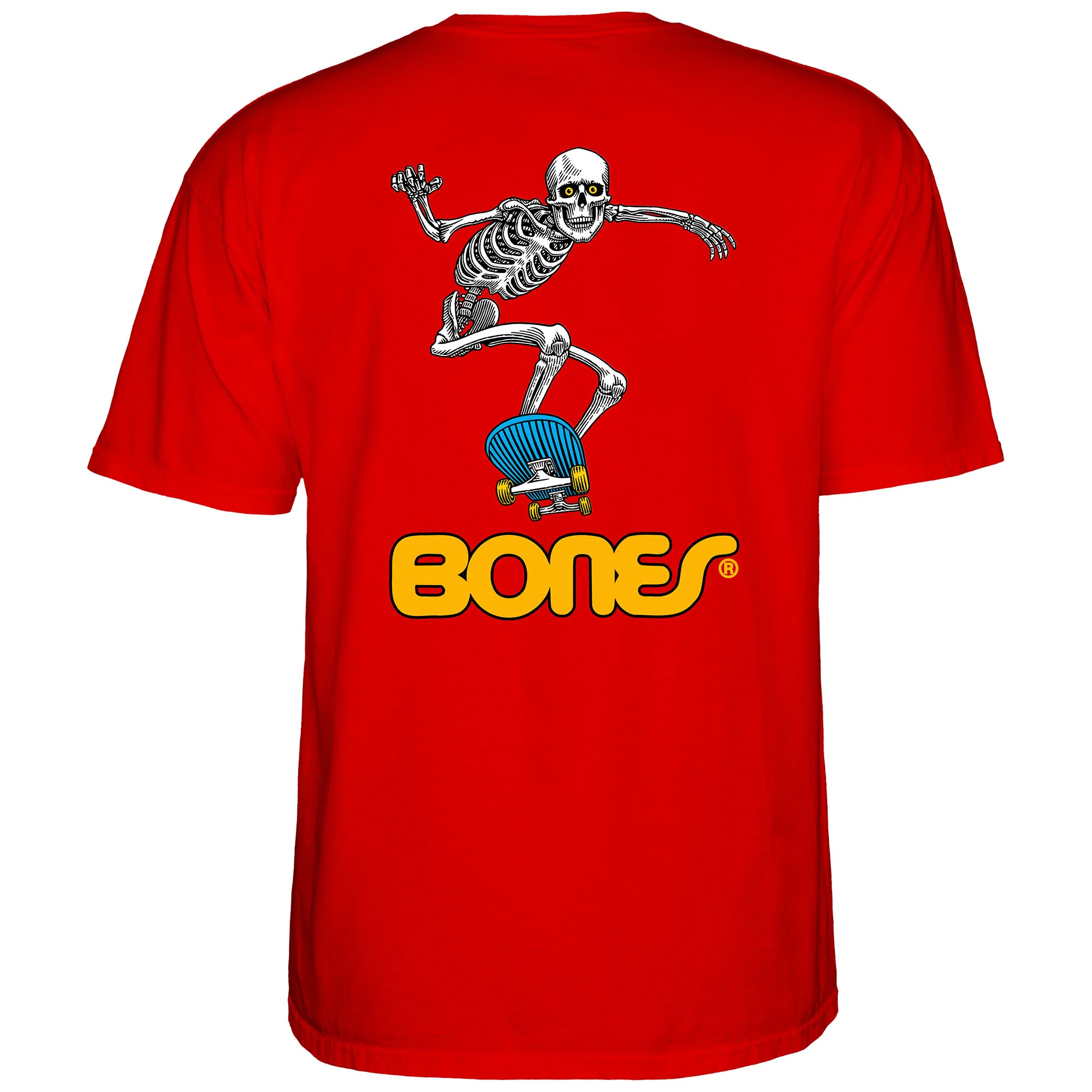 Powell Peralta Skateboard Shirt Skateboard Skeleton 2 Red - Image 3