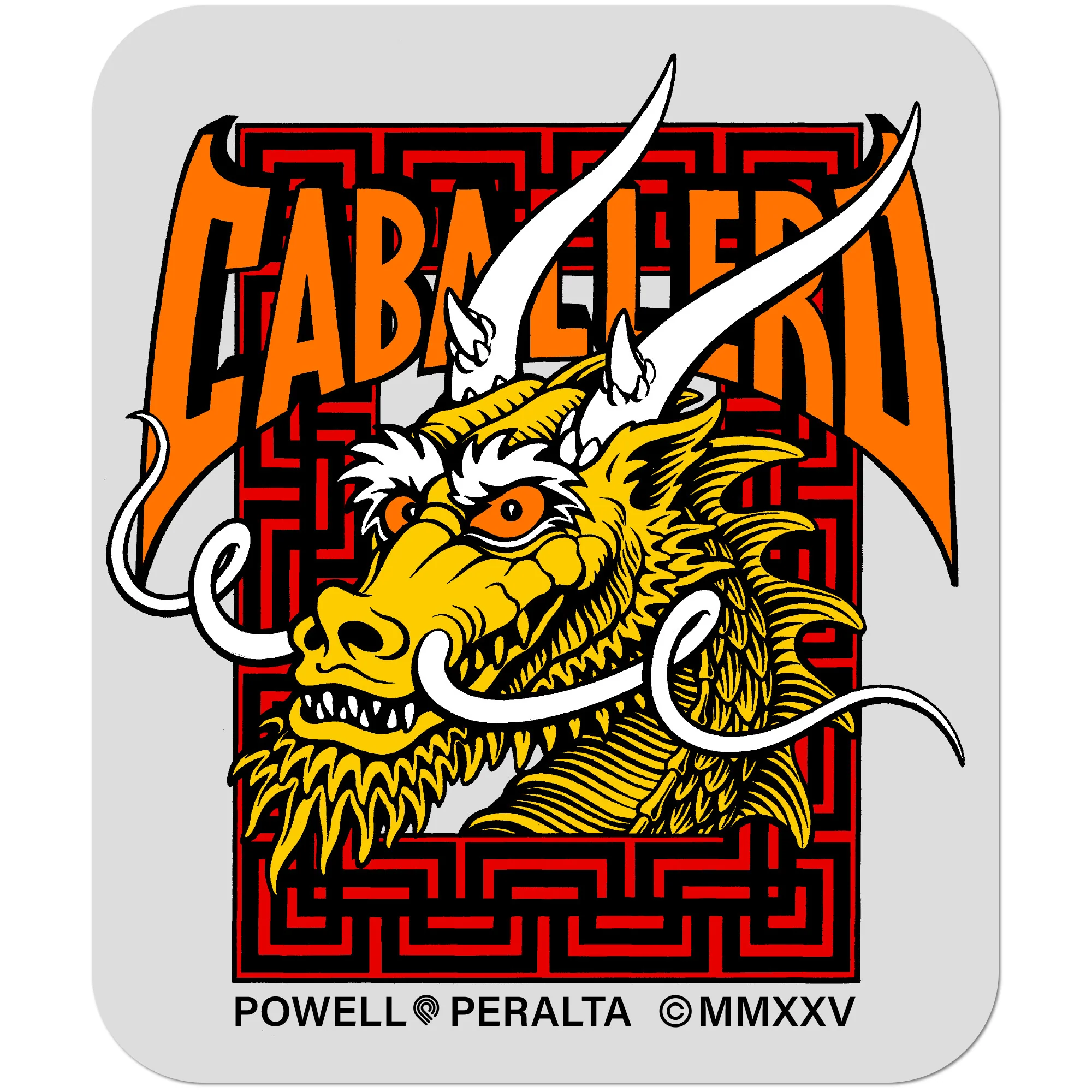 Powell Peralta Skateboard Sticker Steve Caballero Street Dragon