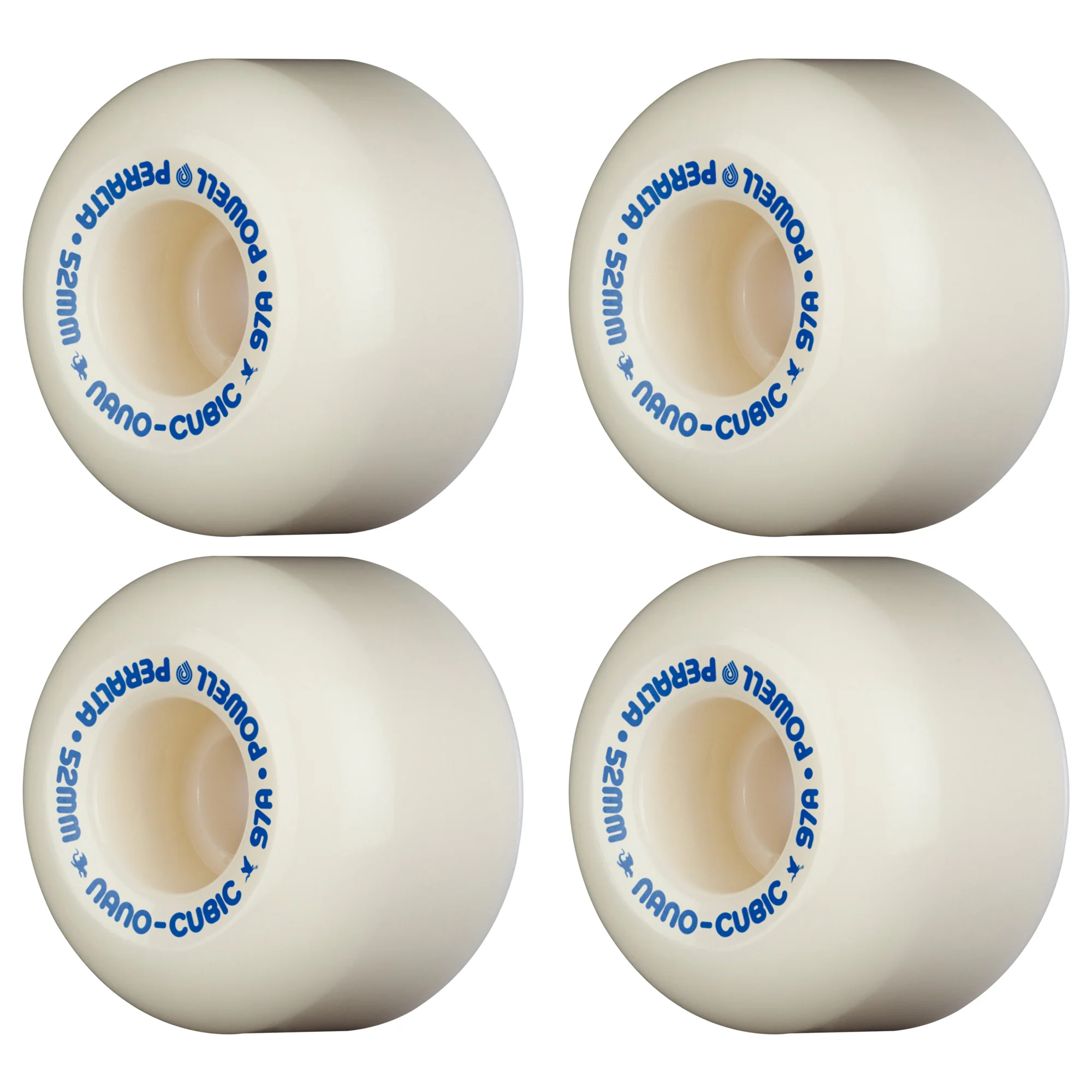 Powell Peralta Skateboard Wheels 52mm x 36mm Dragon Formula 97A Nano Cubic Andy Anderson Off White