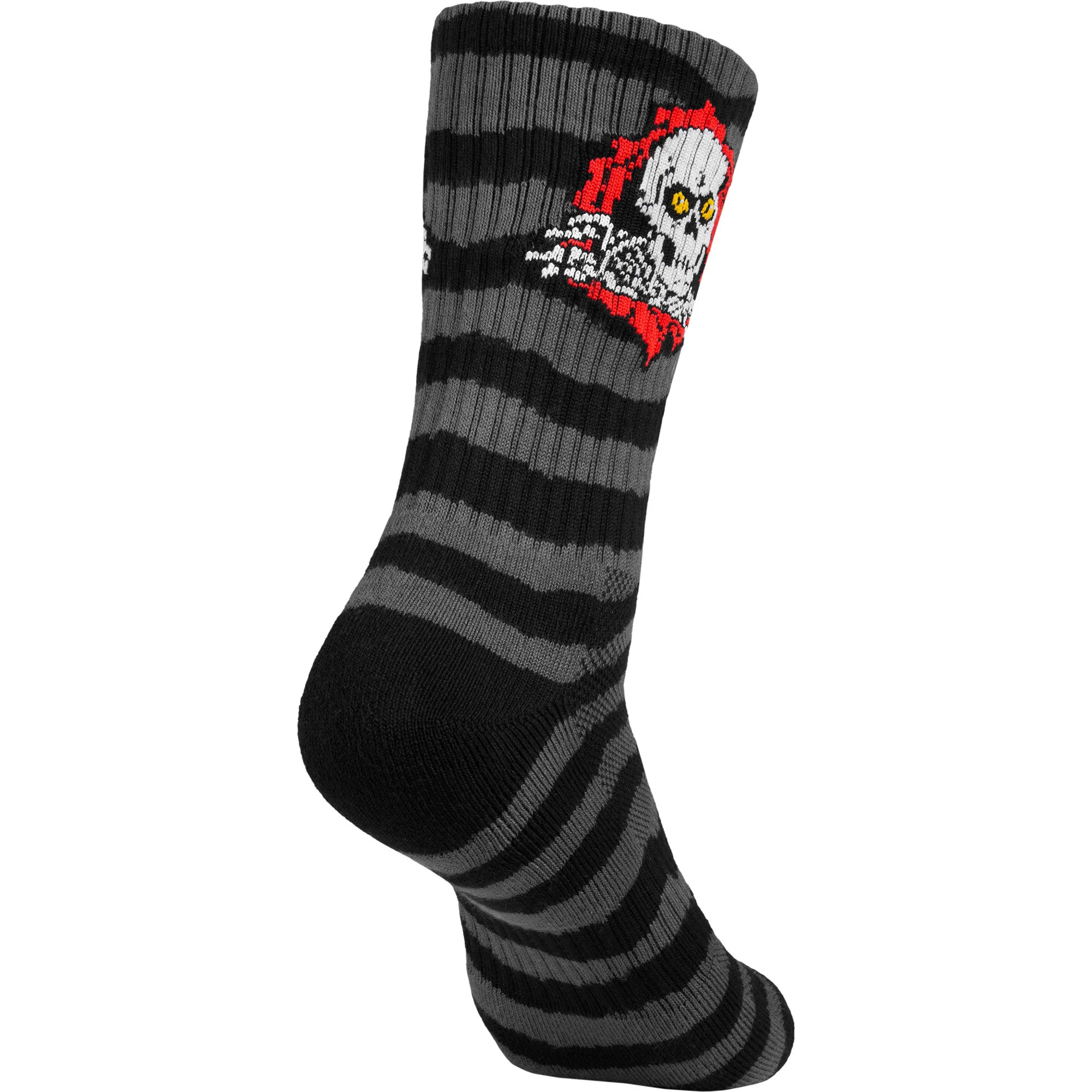 Powell Peralta Skateboards Cotton Socks Ripper Rips Charcoal/Black Crew - Image 3