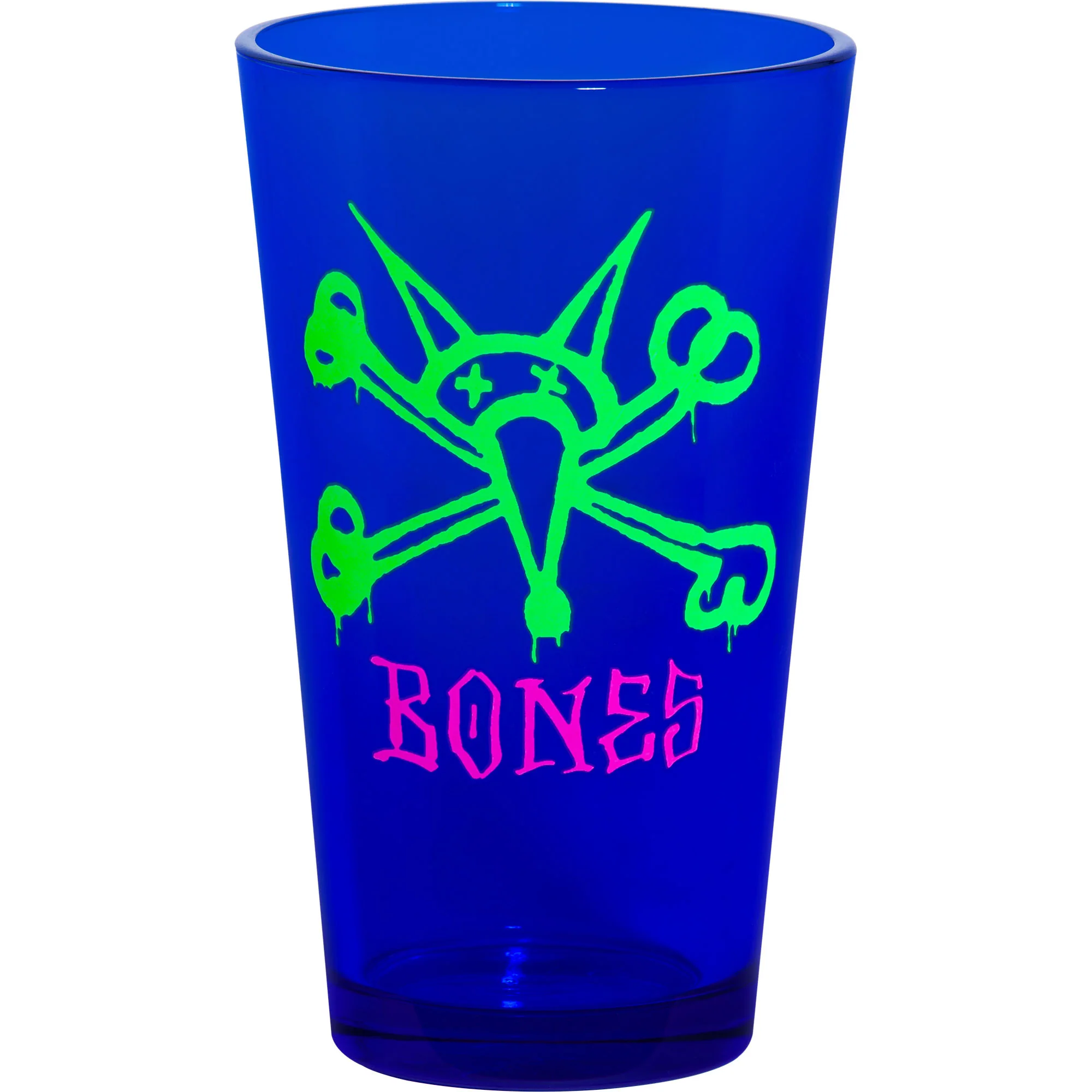 Powell Peralta Skateboards Pint Glass Vato Rat Blacklight