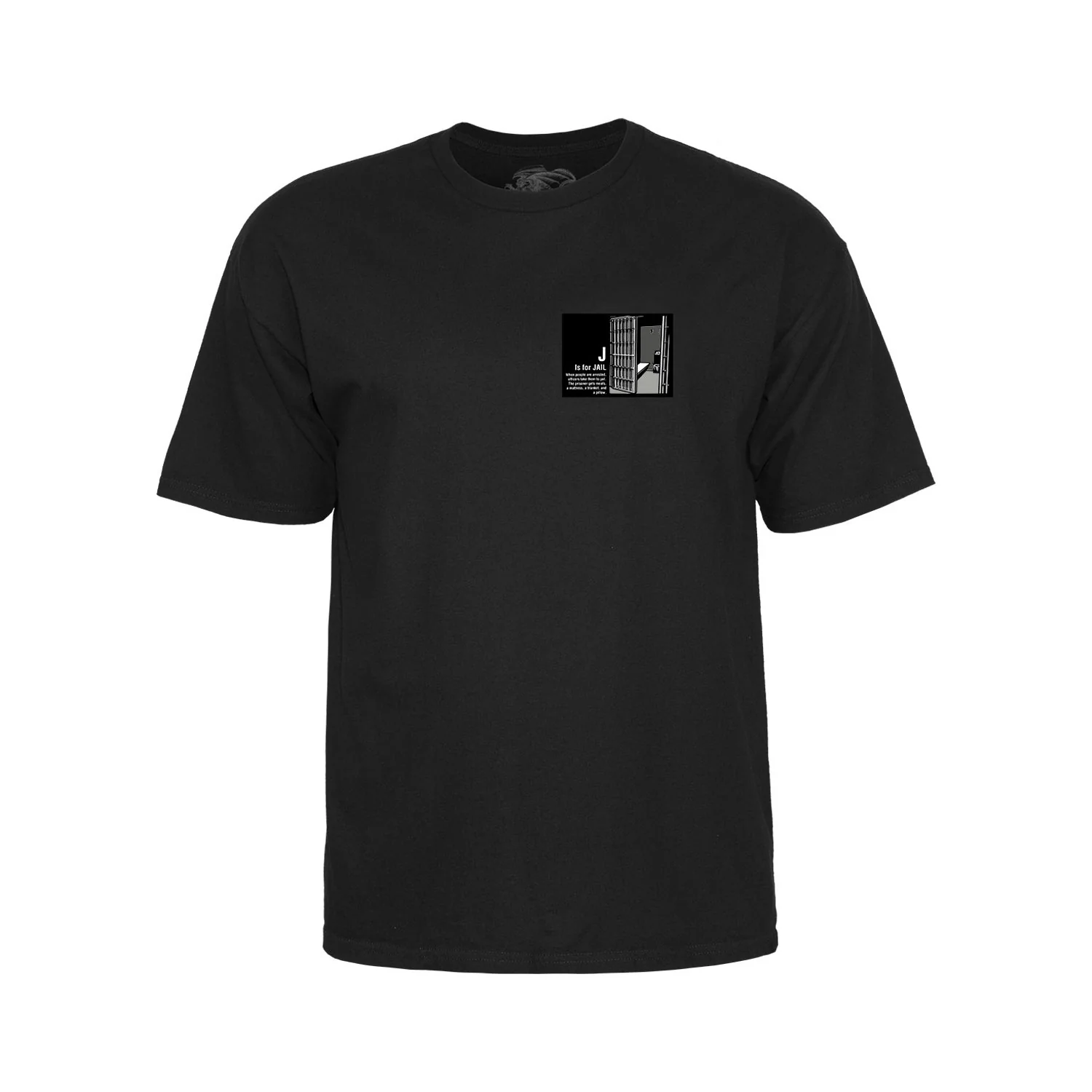 Powell Peralta Skateboards Shirt Chris Senn Police Black - Image 3