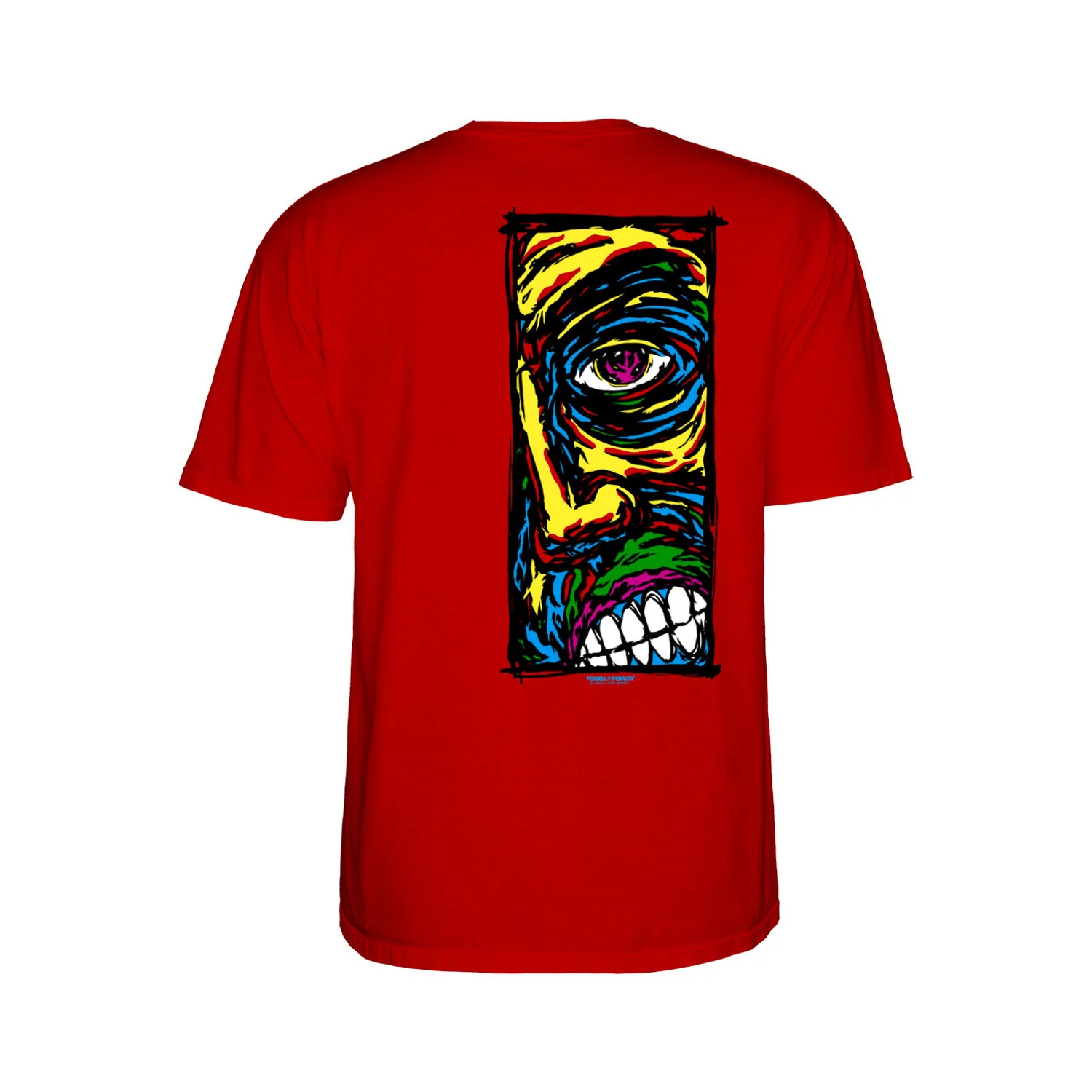 Powell Peralta Skateboards Shirt Lance Conklin Face Red - Image 2