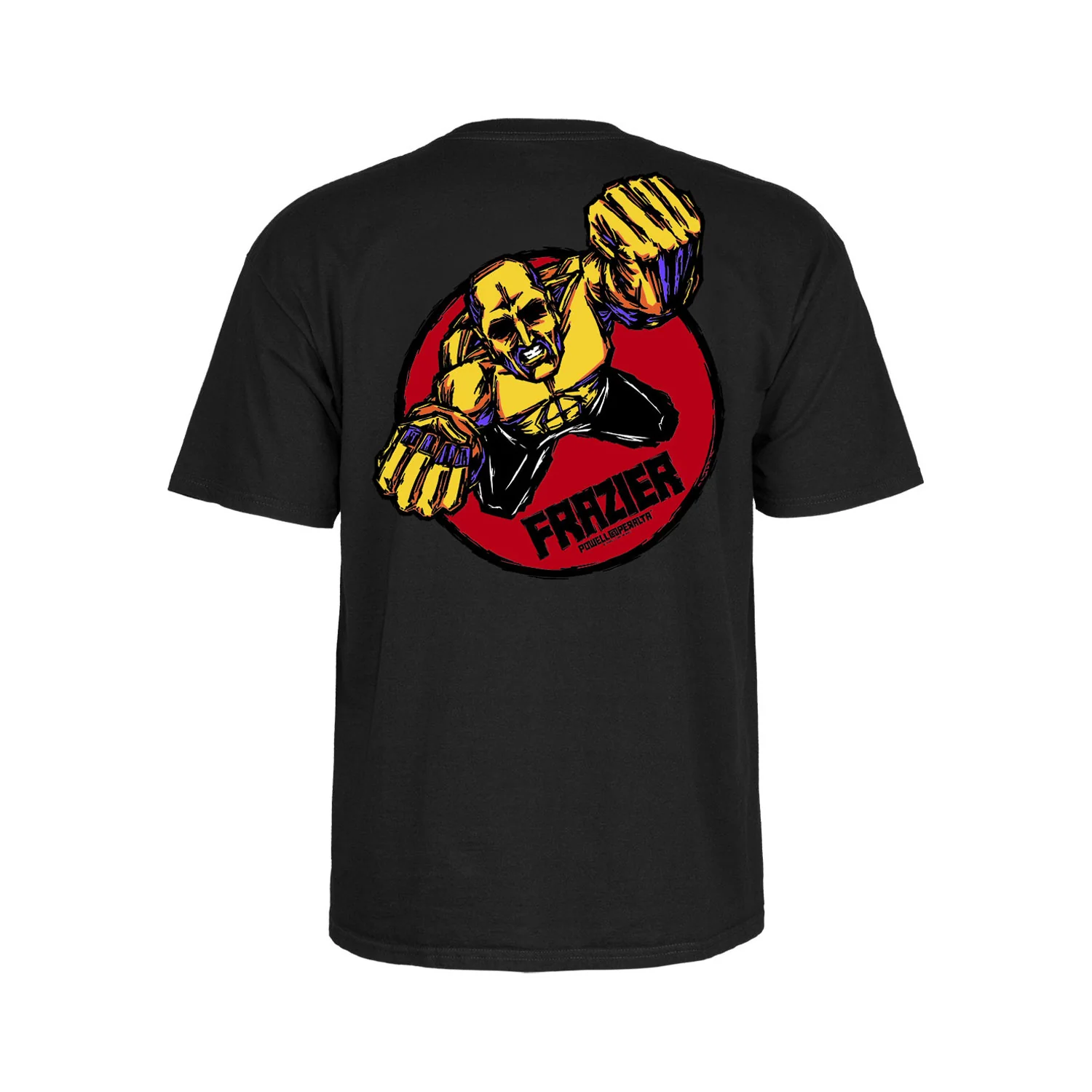 Powell Peralta Skateboards Shirt Mike Frazier Yellow Man Black - Image 2