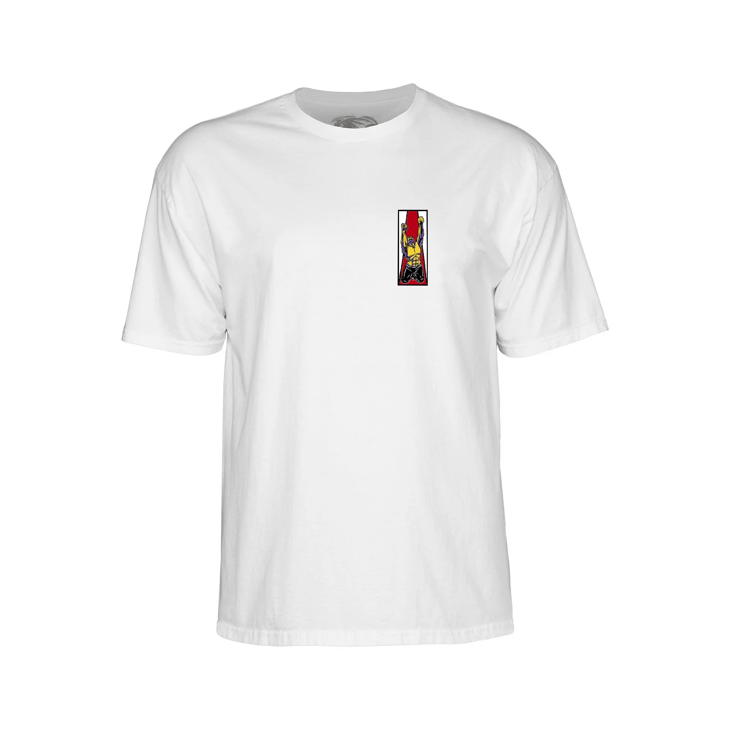 Powell Peralta Skateboards Shirt Mike Frazier Yellow Man White - Image 3