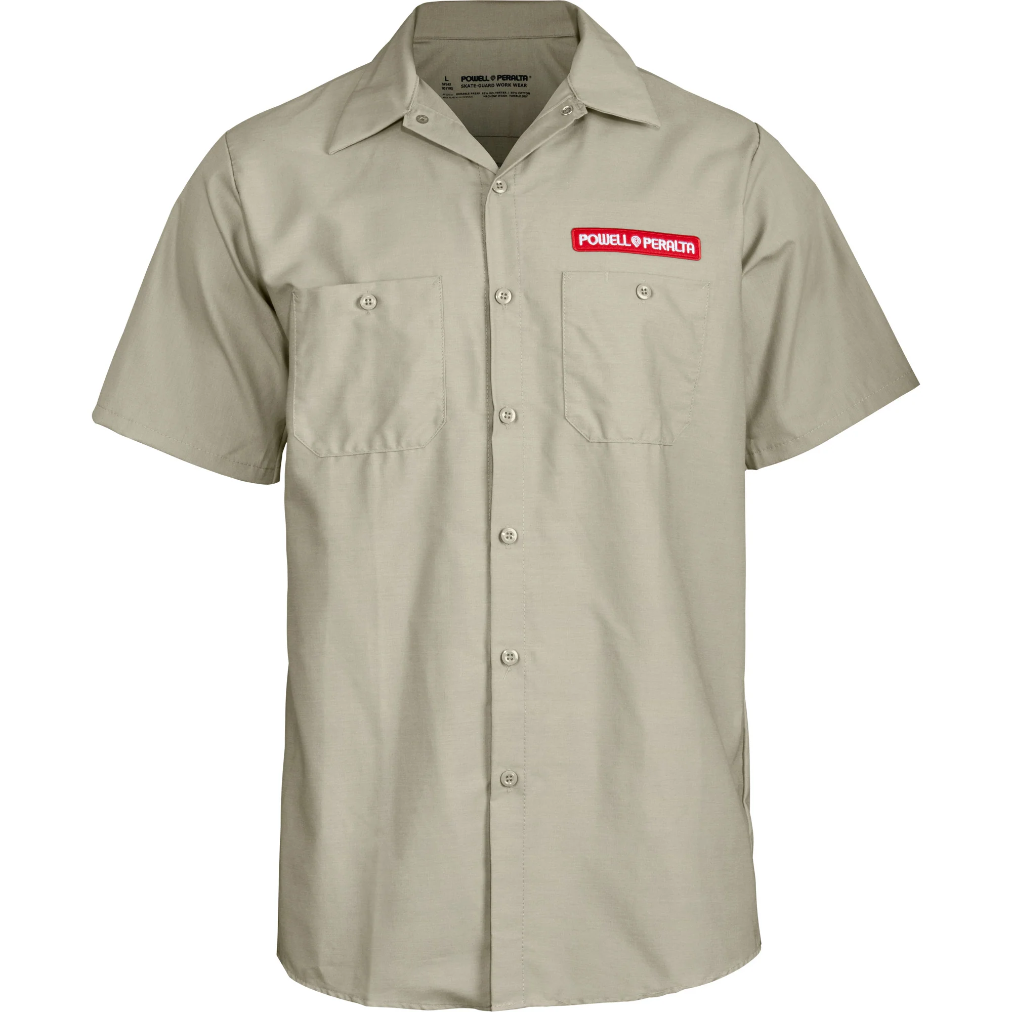 Powell Peralta Skateboards Work Shirt Supreme Khaki