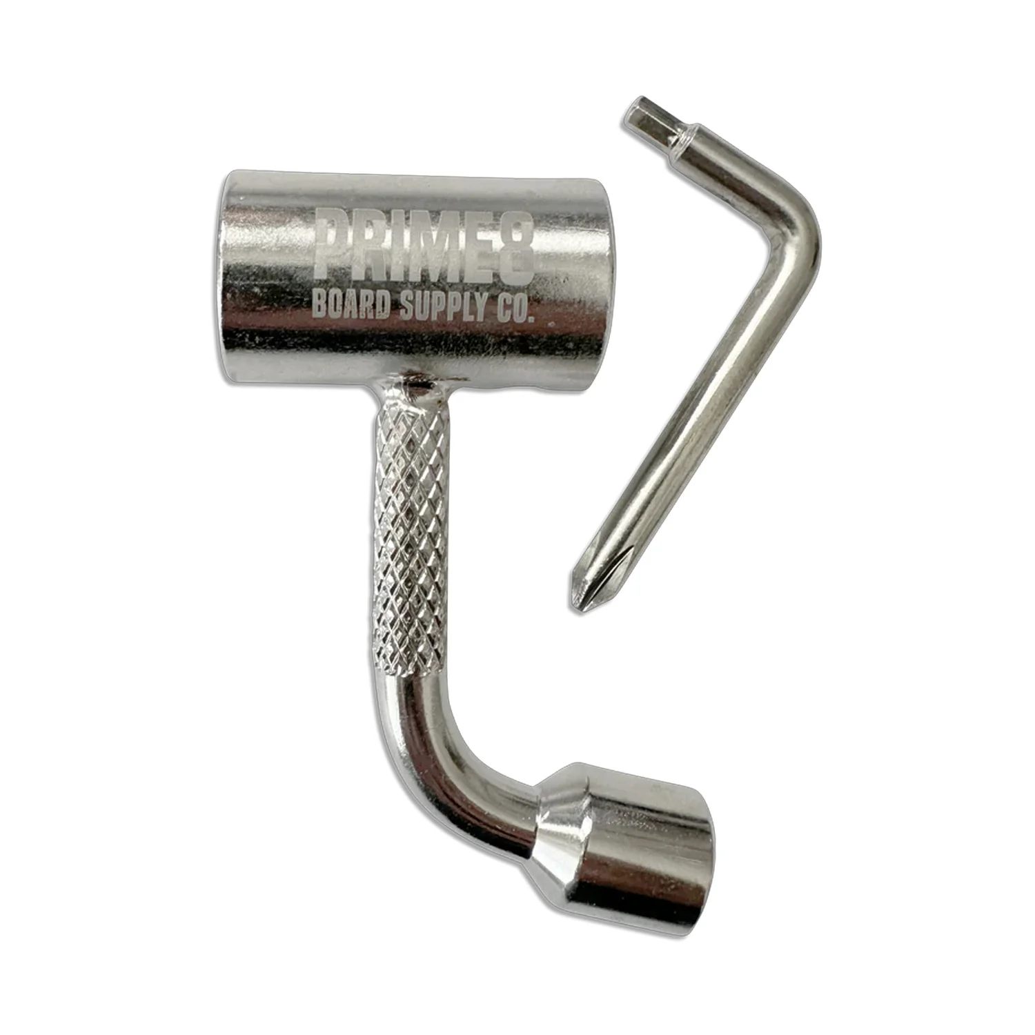 Prime8 Skateboard Tool Coin Pocket Sized - Silver