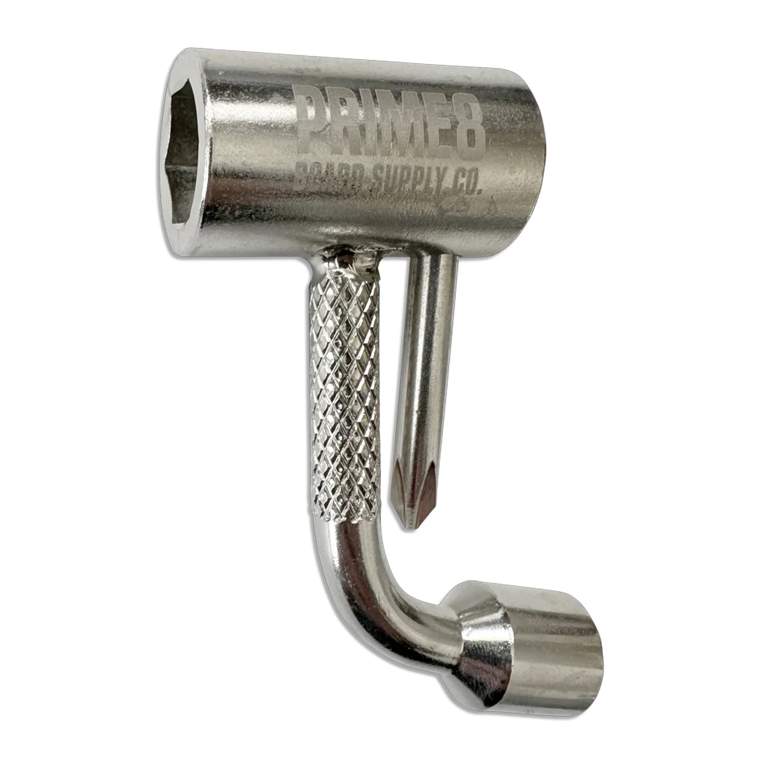 Prime8 Skateboard Tool Coin Pocket Sized - Silver - Image 2