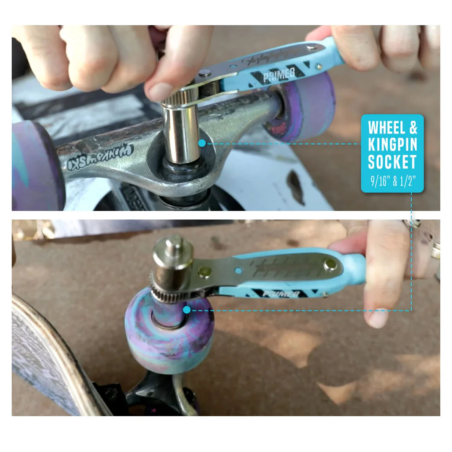 Prime8 Skateboard Tool Number 1 Ratchet Red - Image 4