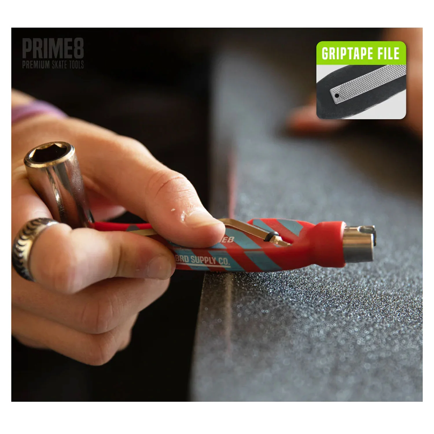 Prime8 Skateboard Tool Number 1 Skate Red - Image 5
