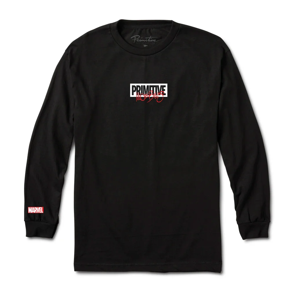 Primitive Longsleeve Shirt Moebius Marvel Iron Man Black - Image 2