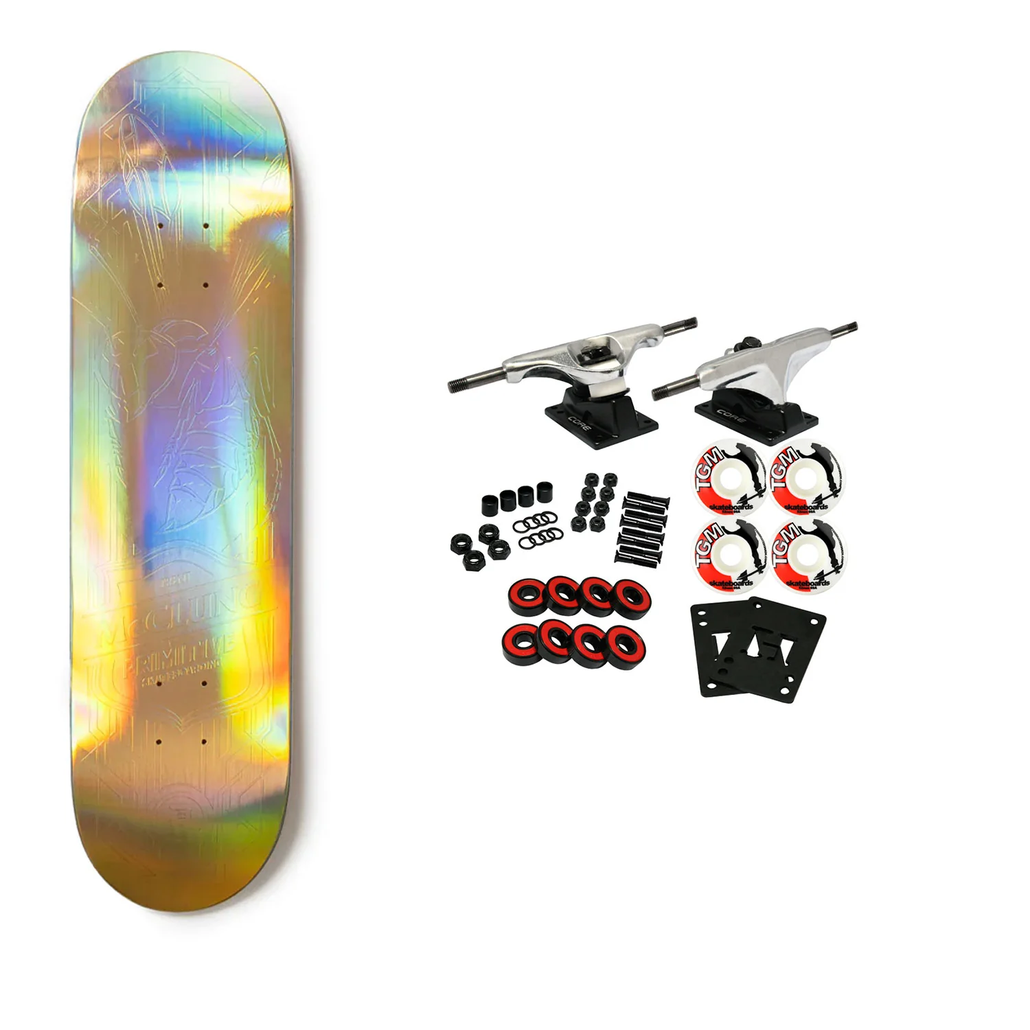 Primitive Skateboard Complete McClung Holofoil Hornet 8.125" x 31.625"