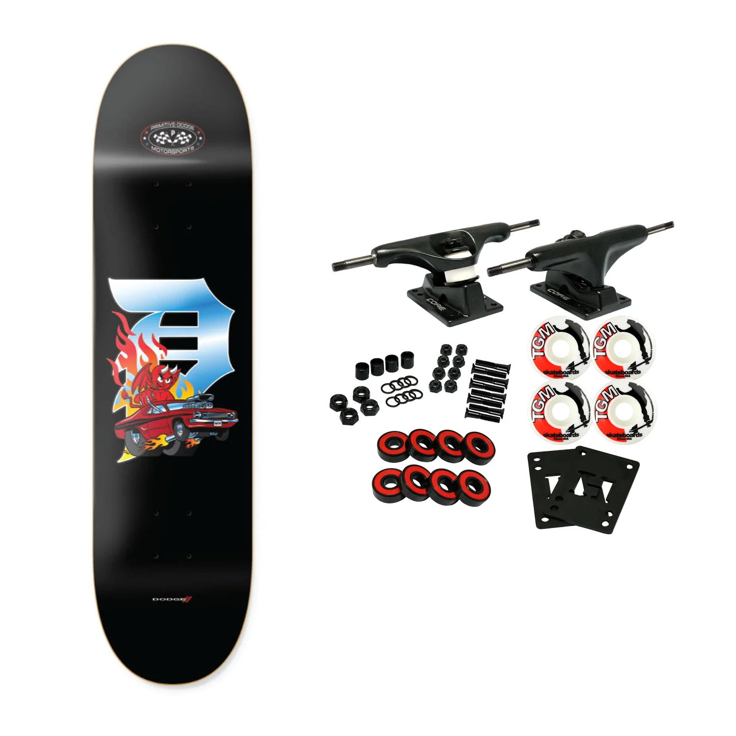 Primitive Skateboard Complete Roadster Black 8.0" x 31.75"