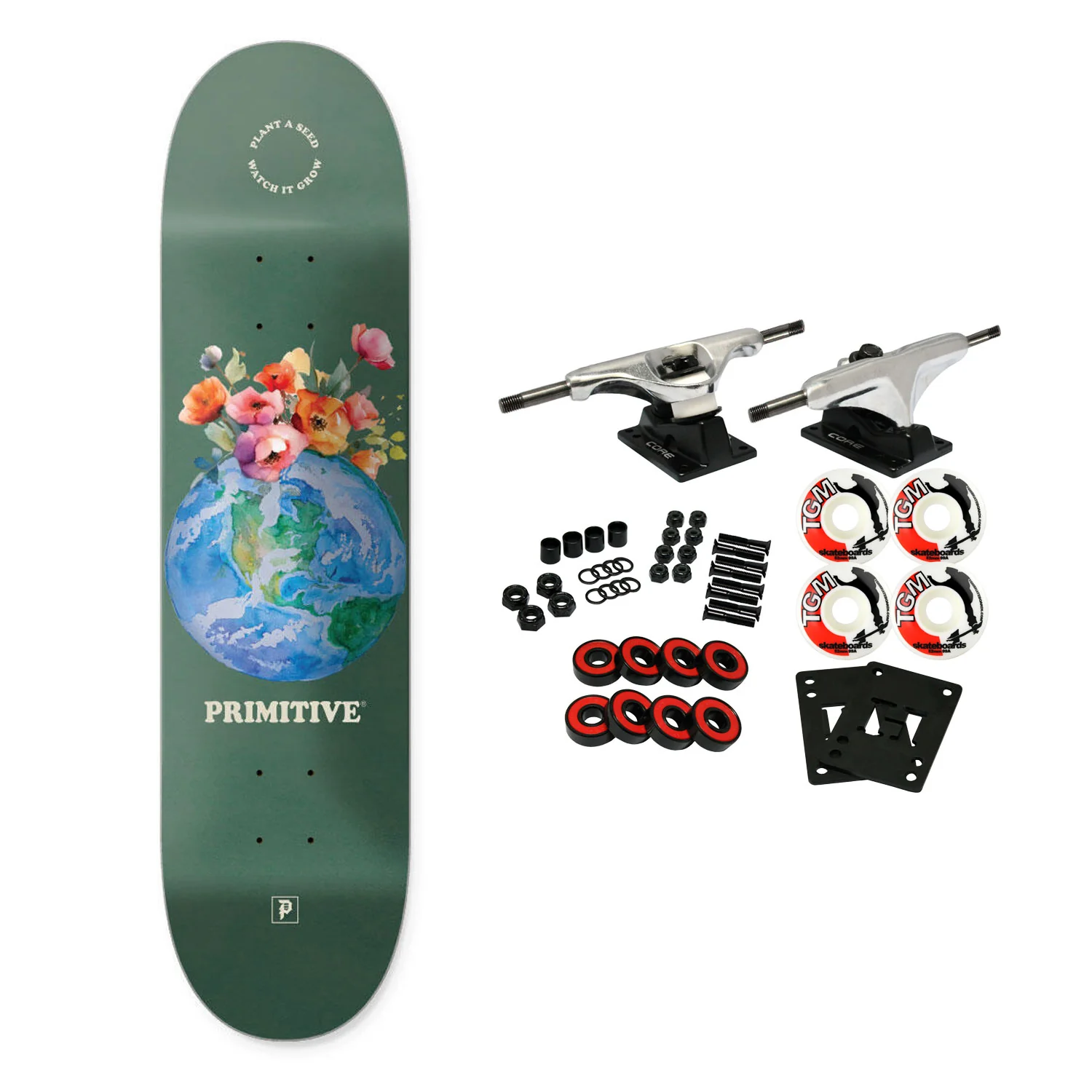 Primitive Skateboard Complete Seed Team 8.5" x 32"