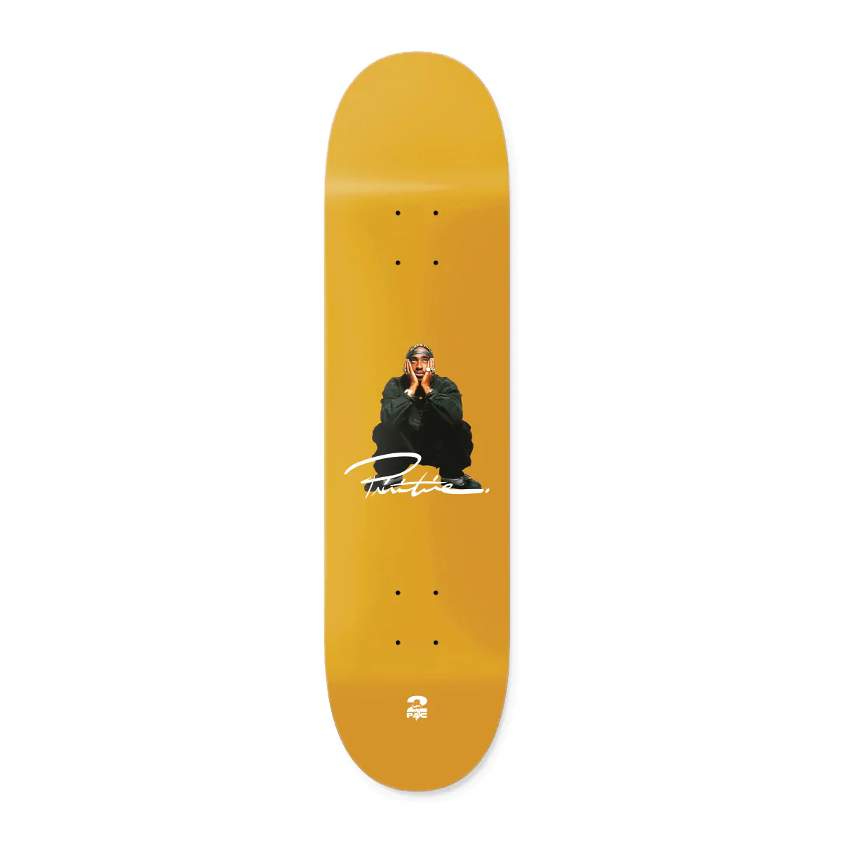 Primitive Skateboard Deck Tupac Shakur Gold 8.38"